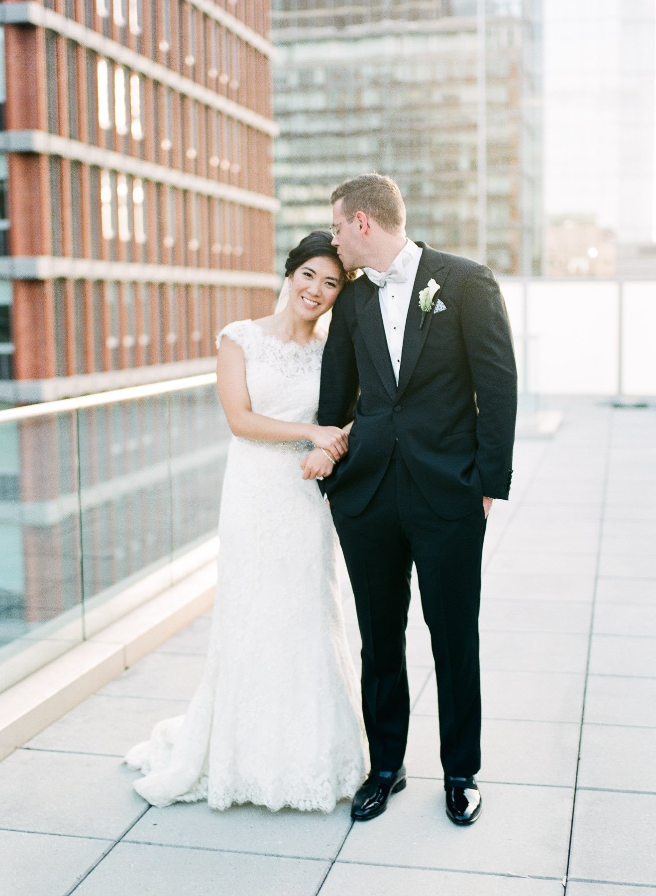 Rooftop Portraits Wedding at Mandarin Oriental in Boston