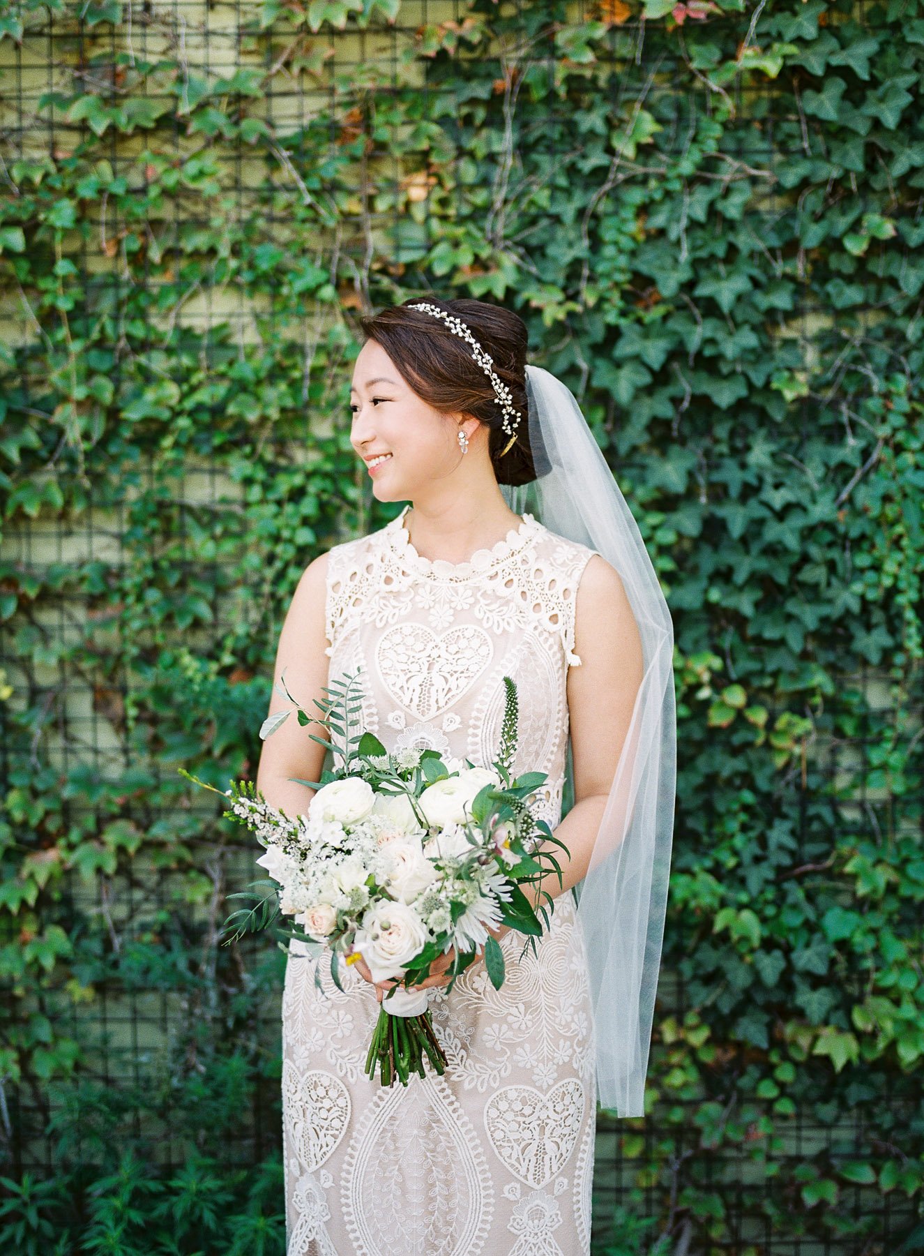Bridal Portrait at The Green Building in Brooklyn