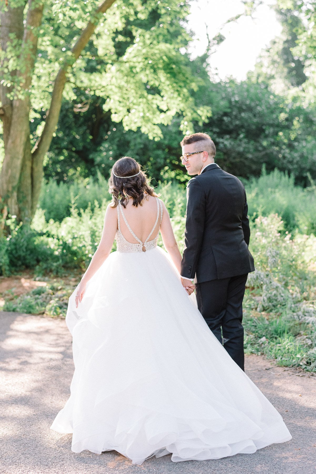 Bride and Groom at The Ryland Inn