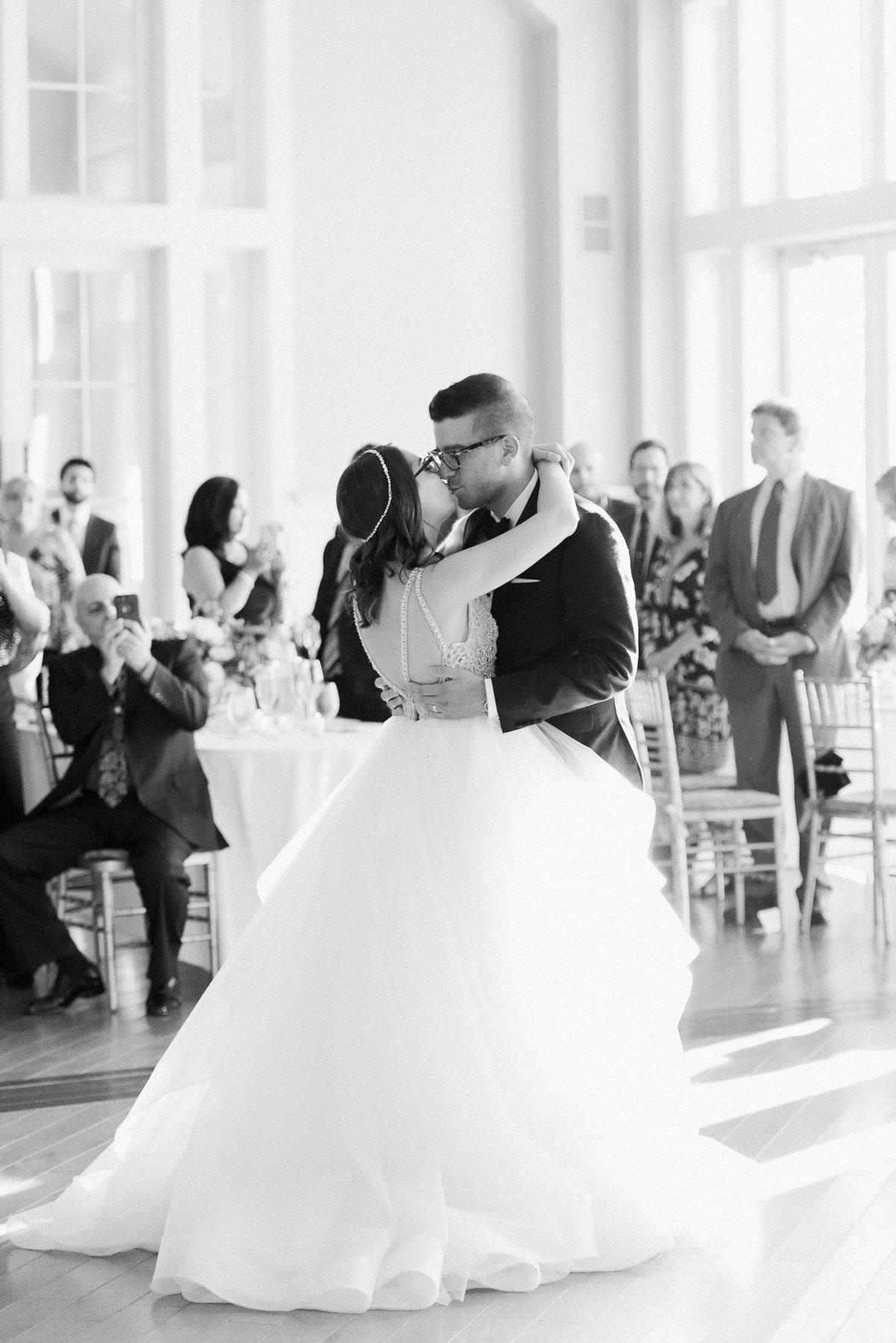 Bride and Groom first dance at The Ryland Inn