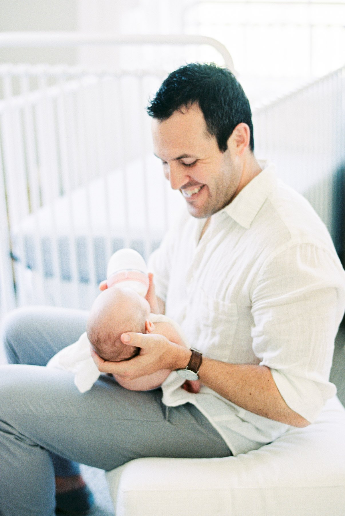 Newborn with her Father