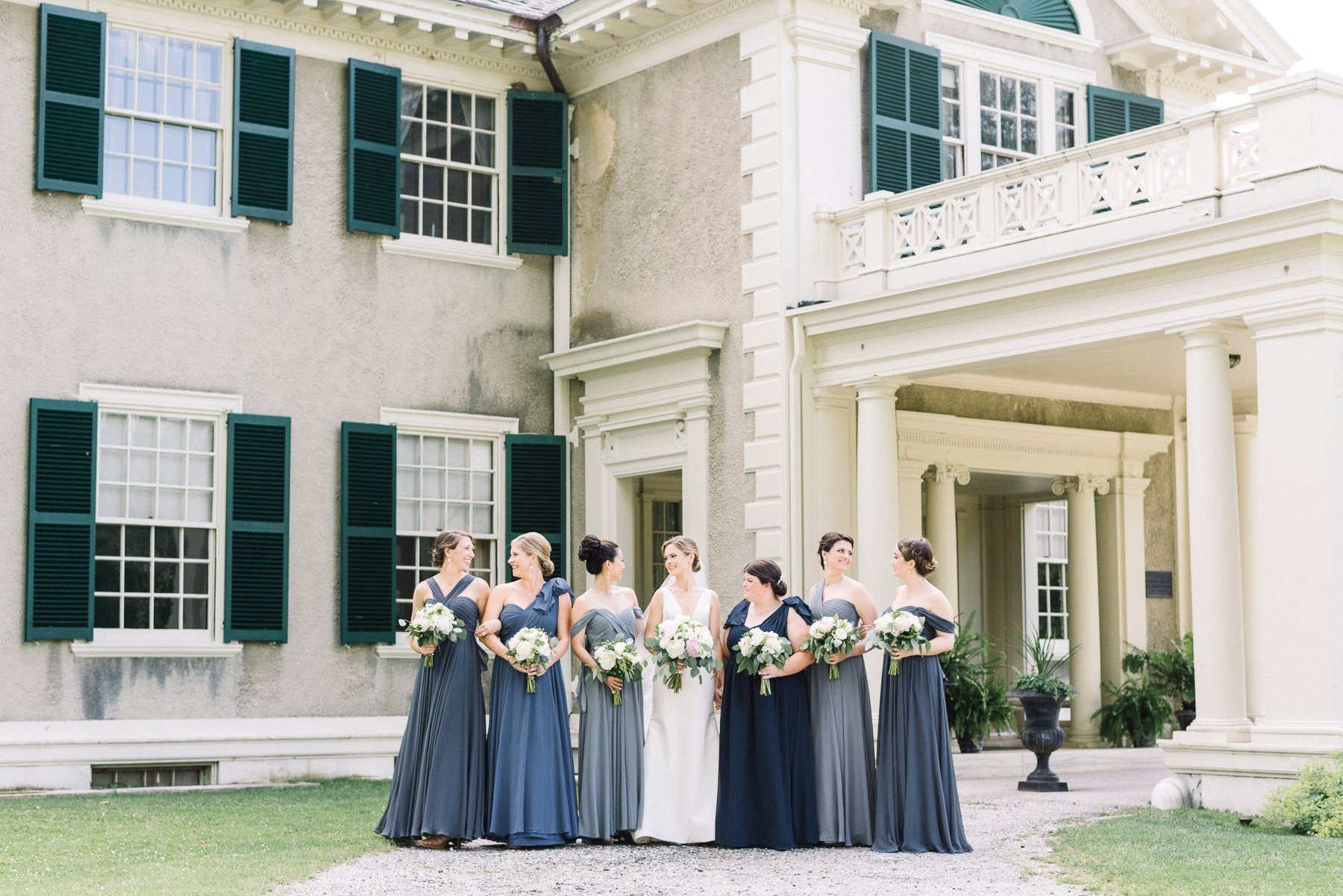 Manchester Vermont Wedding Lincoln Family Home Bridesmaids