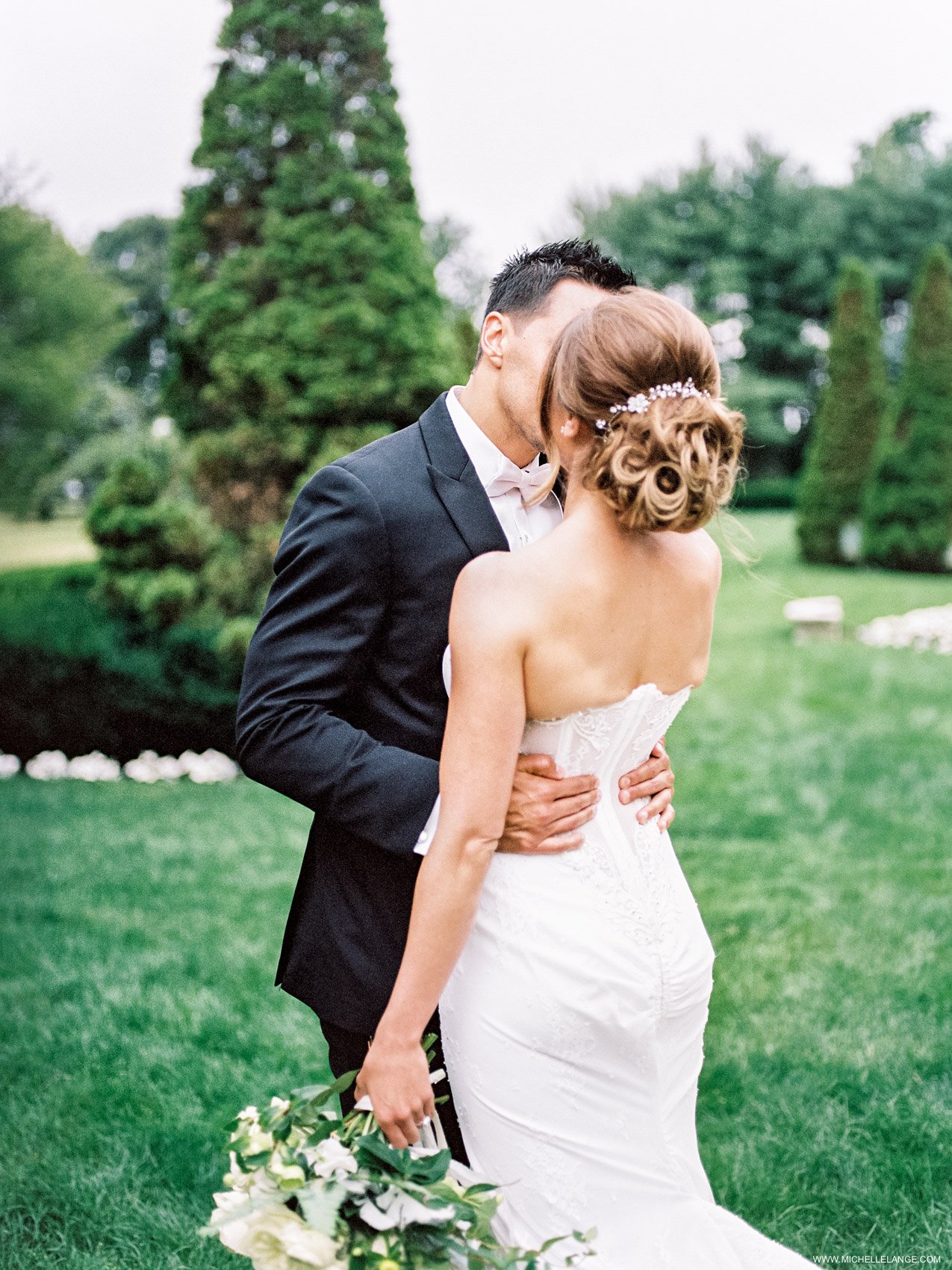 NY Wedding Photographer with Inbal Dror Wedding Gown