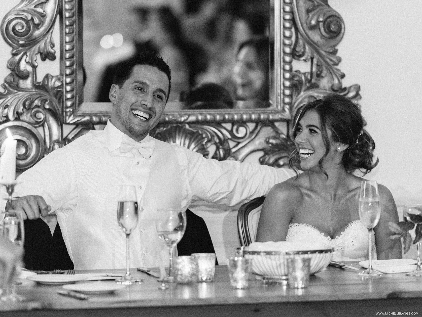 NY Wedding Photographer at The Carltun Long Island with Black and White Reception