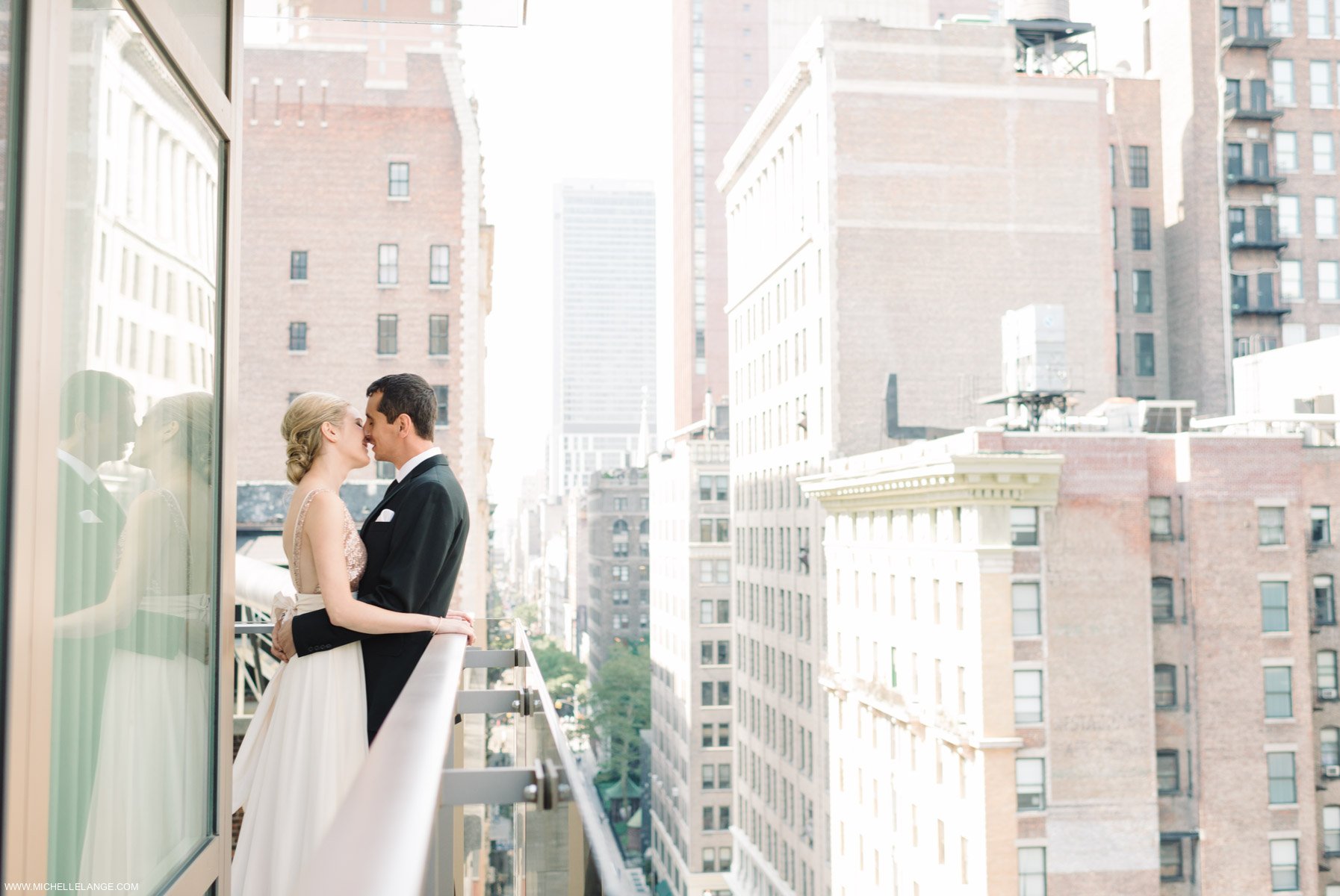 New York City New York Public Library Wedding