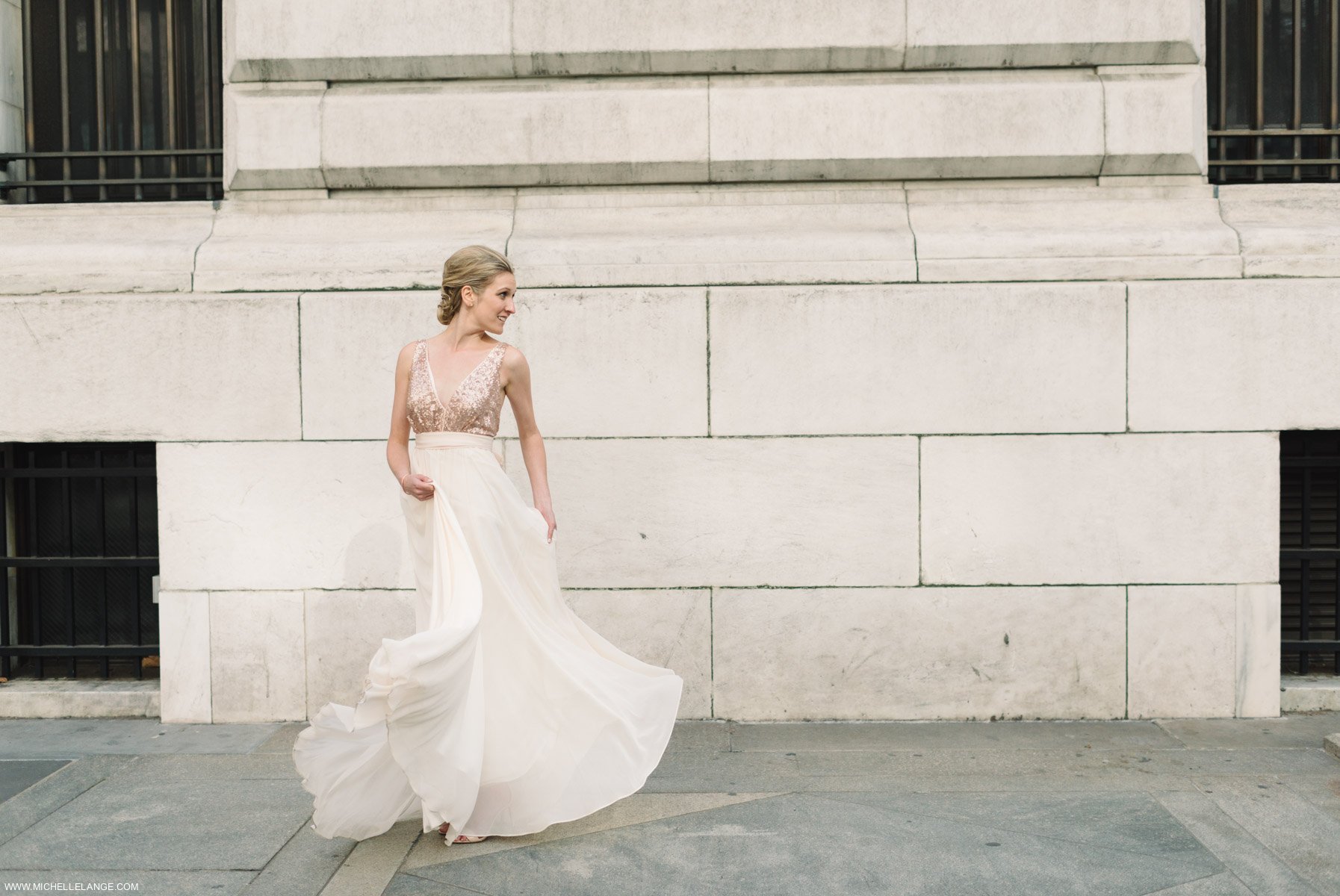 New York City New York Public Library Wedding