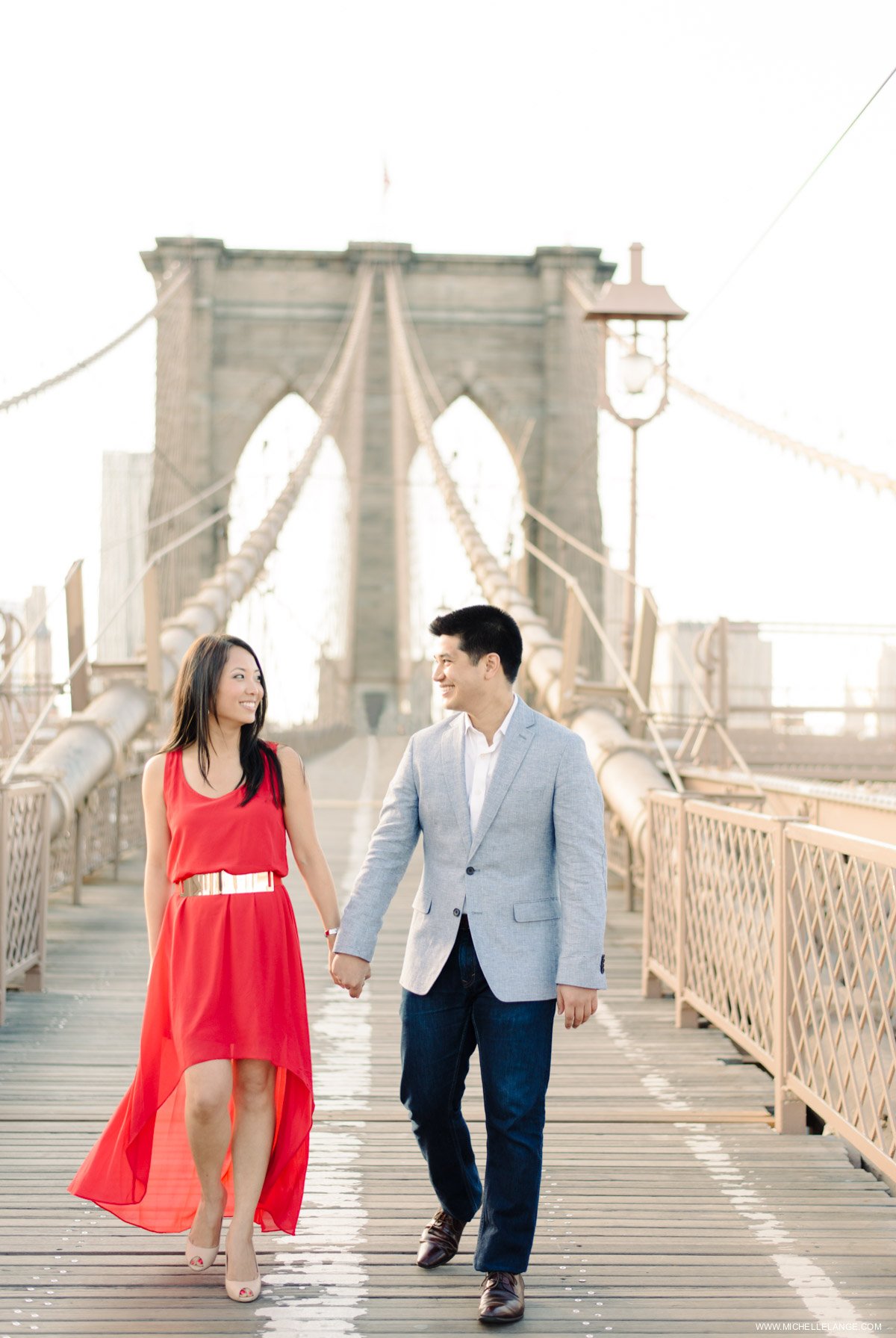 Brooklyn Bridge New York City Engagement Photographer