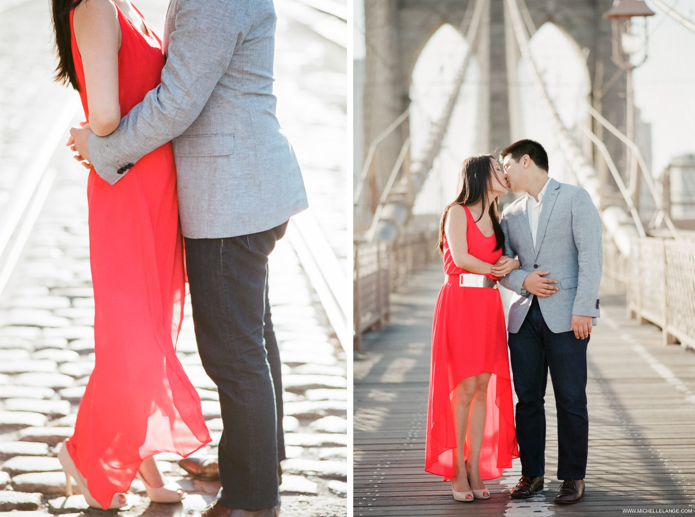 Brooklyn Bridge New York City Engagement Photographer