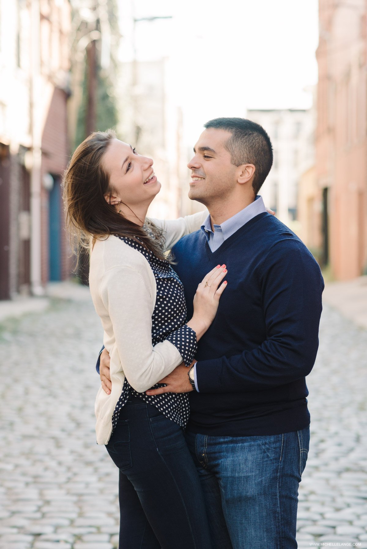 Hoboken Waterfront Fall Engagement