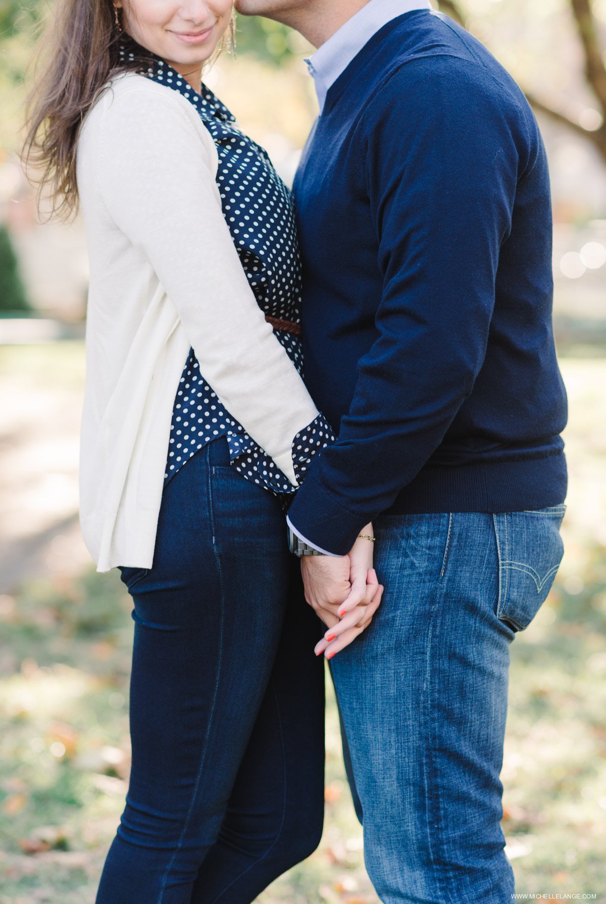 Hoboken Waterfront Fall Engagement