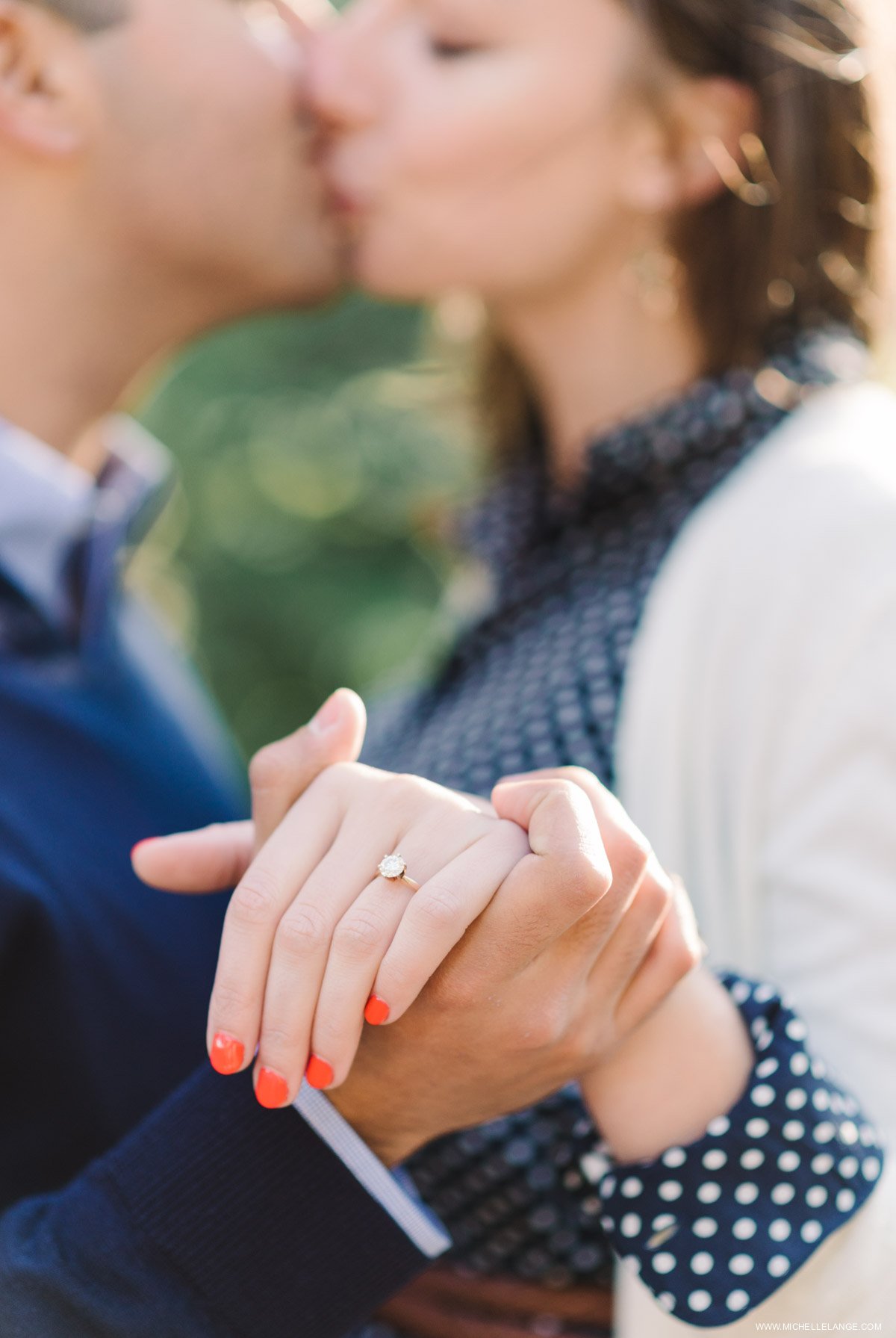 Hoboken Waterfront Fall Engagement