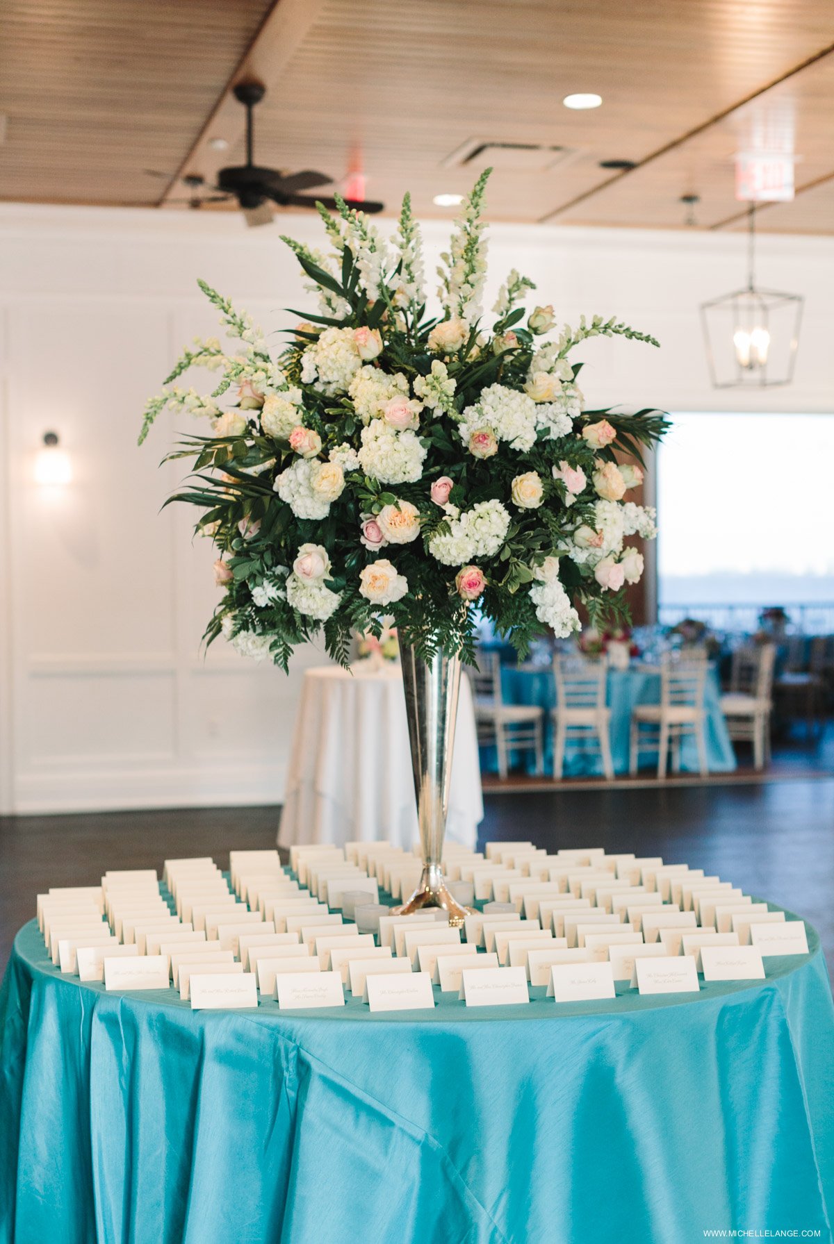 Escort Card Table Riverhouse at Rumson Country Club Wedding 