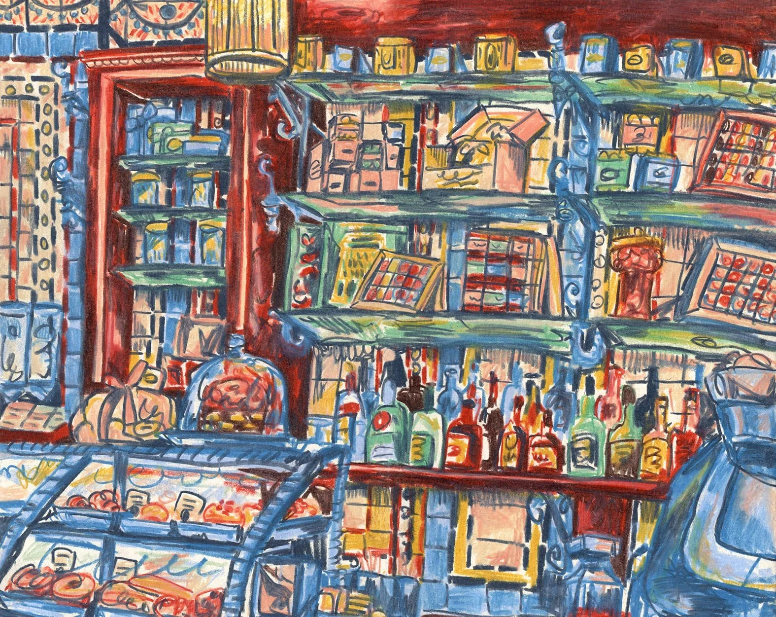 small marchesi london - Alice Mawdsley illustration coloured pencil drawing on location  copy.jpg