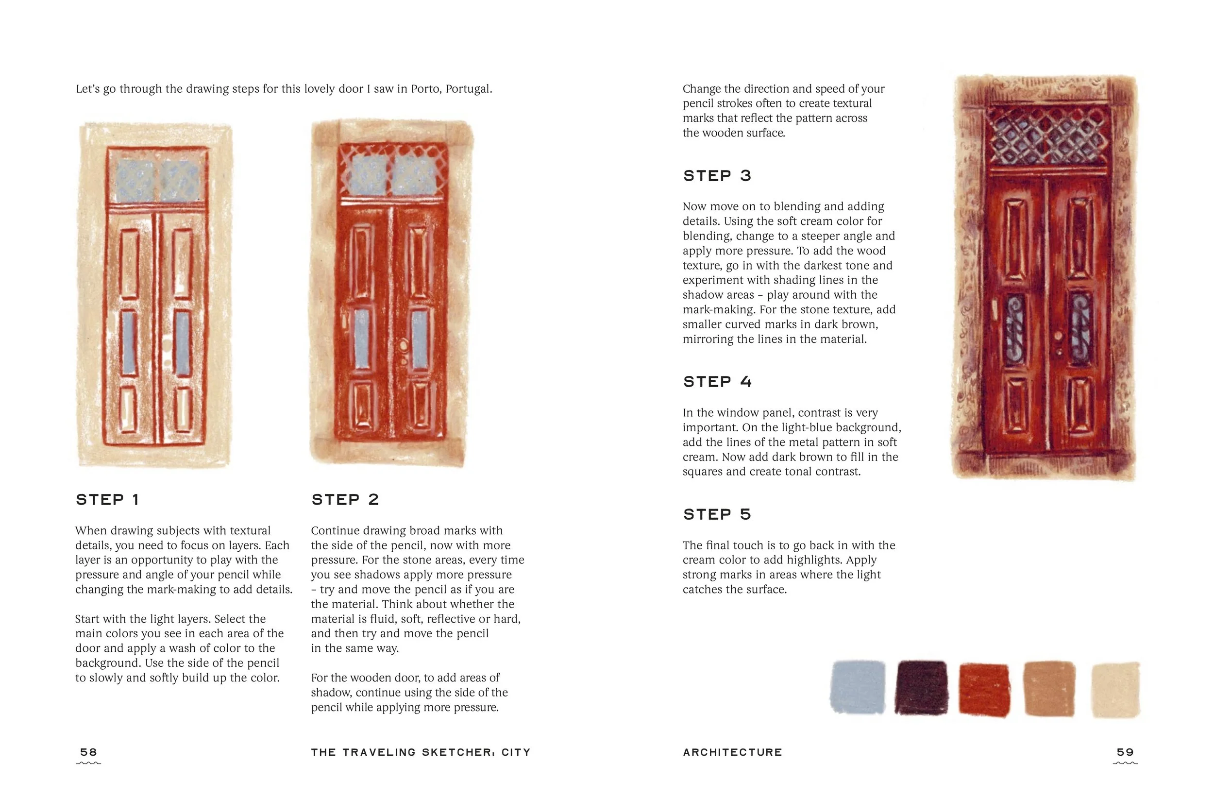 Traveling Sketcher spreads - Porto Doors.jpg