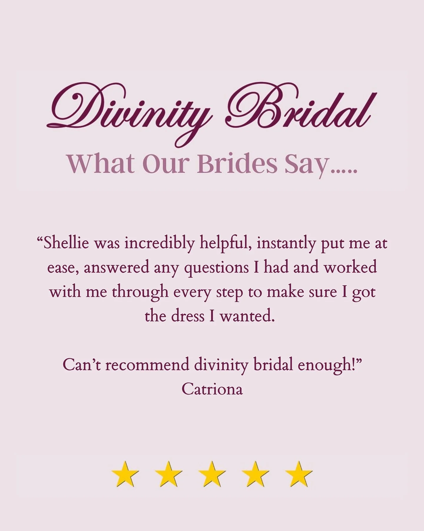 From the moment Catriona stepped into Divinity Bridal, she felt calm! We listened, answered every question, and guided her through every step until she found the one!! 🤍

This is what finding your dream dress should feel like! Every bride deserves t