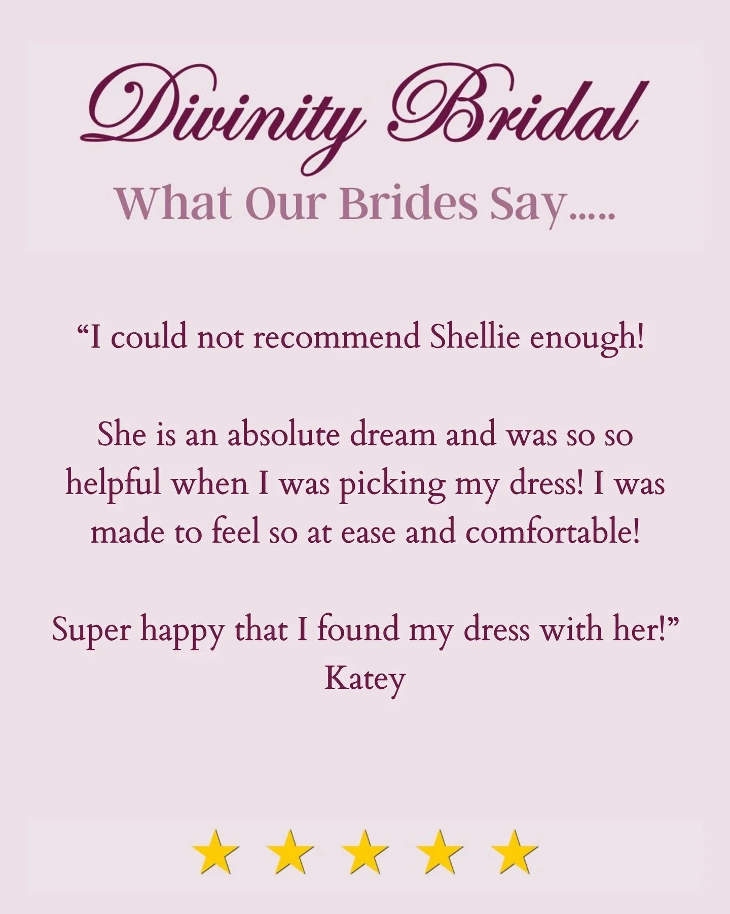We couldn&rsquo;t be happier that you found your dress with us, Katey. 

Helping our brides feel comfortable, supported and excited throughout the whole experience means everything to us!! 🤍 

If you&rsquo;re one of our past brides, we&rsquo;d love 