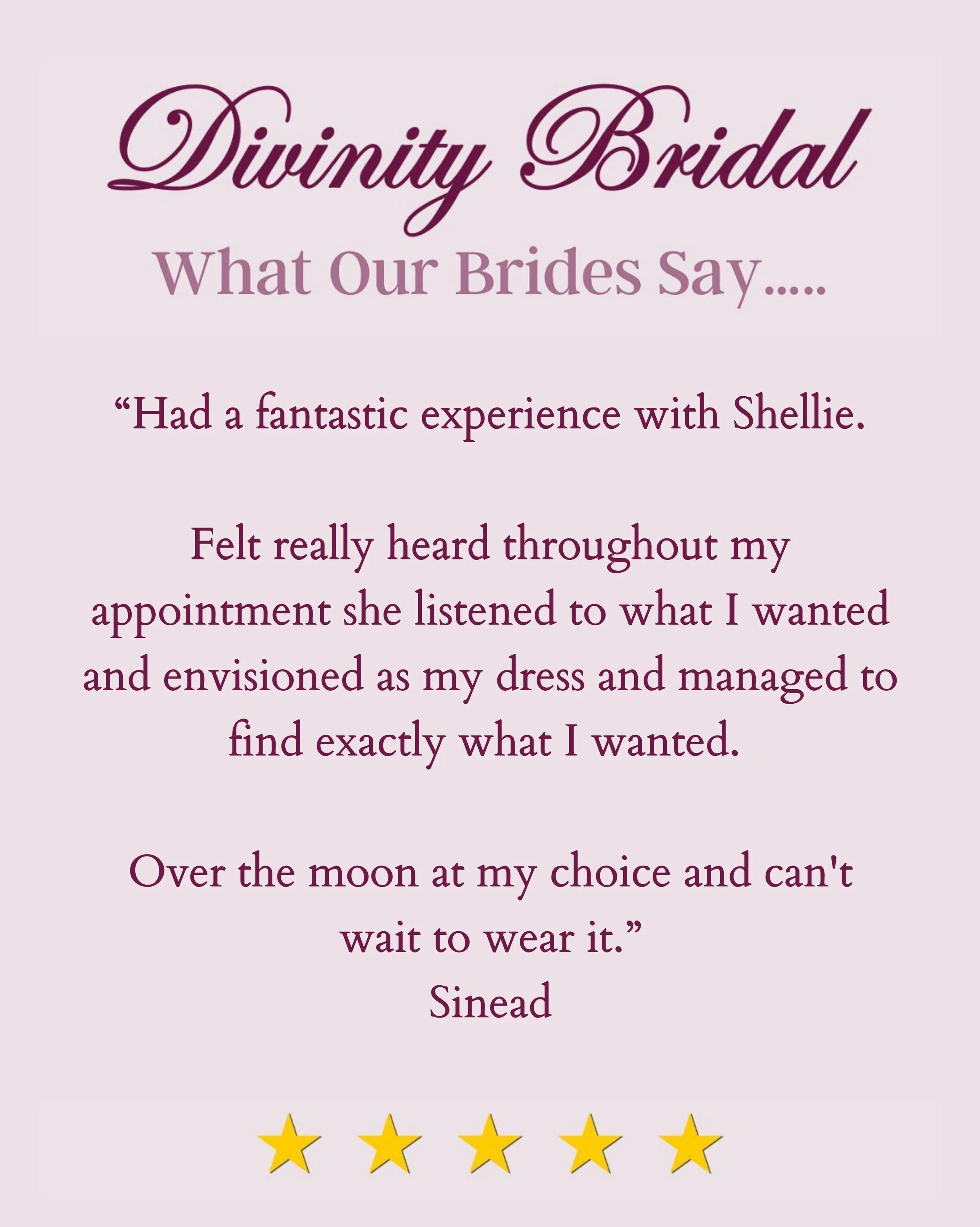Sinead, thank you for trusting us with such a special moment&hellip; making sure you feel heard and confident in your choice is exactly what we&rsquo;re here for!!

That feeling when you find the dress you&rsquo;ve been imagining&hellip; nothing beat