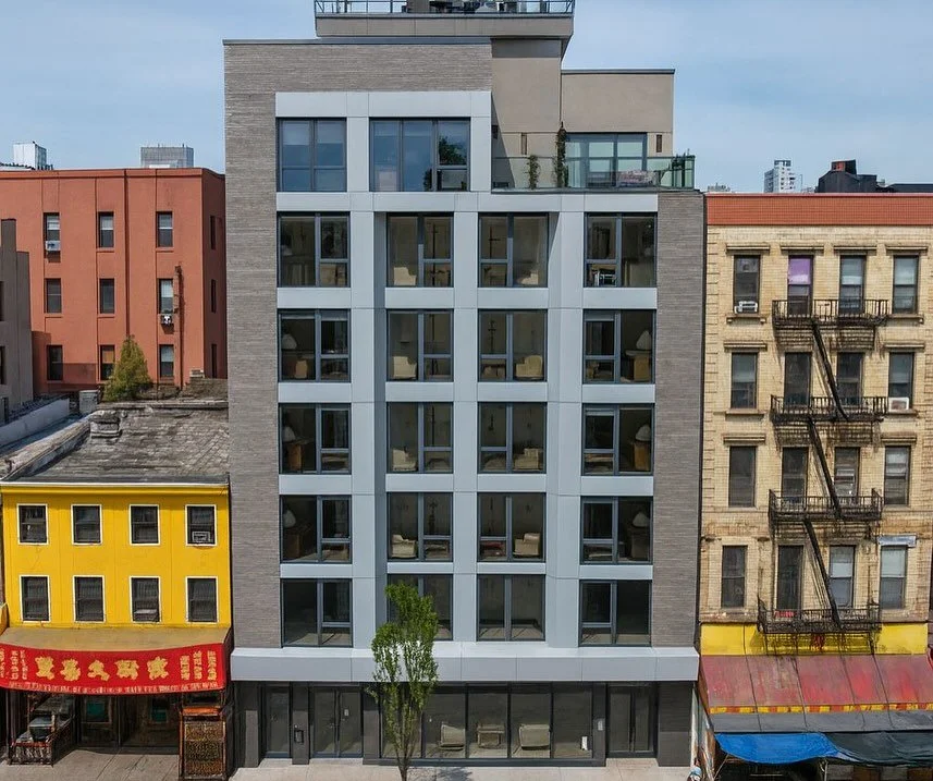 282-286 Grand Street | Chinatown
Delivered | Q1.2023
Architect | @defonsecaarch 
Developer | @nycprosperpg 

Completed in March 2023, this 7-story, 22,500 sq. ft. ground-up development features 25 residential units and a ground-floor retail space. Re
