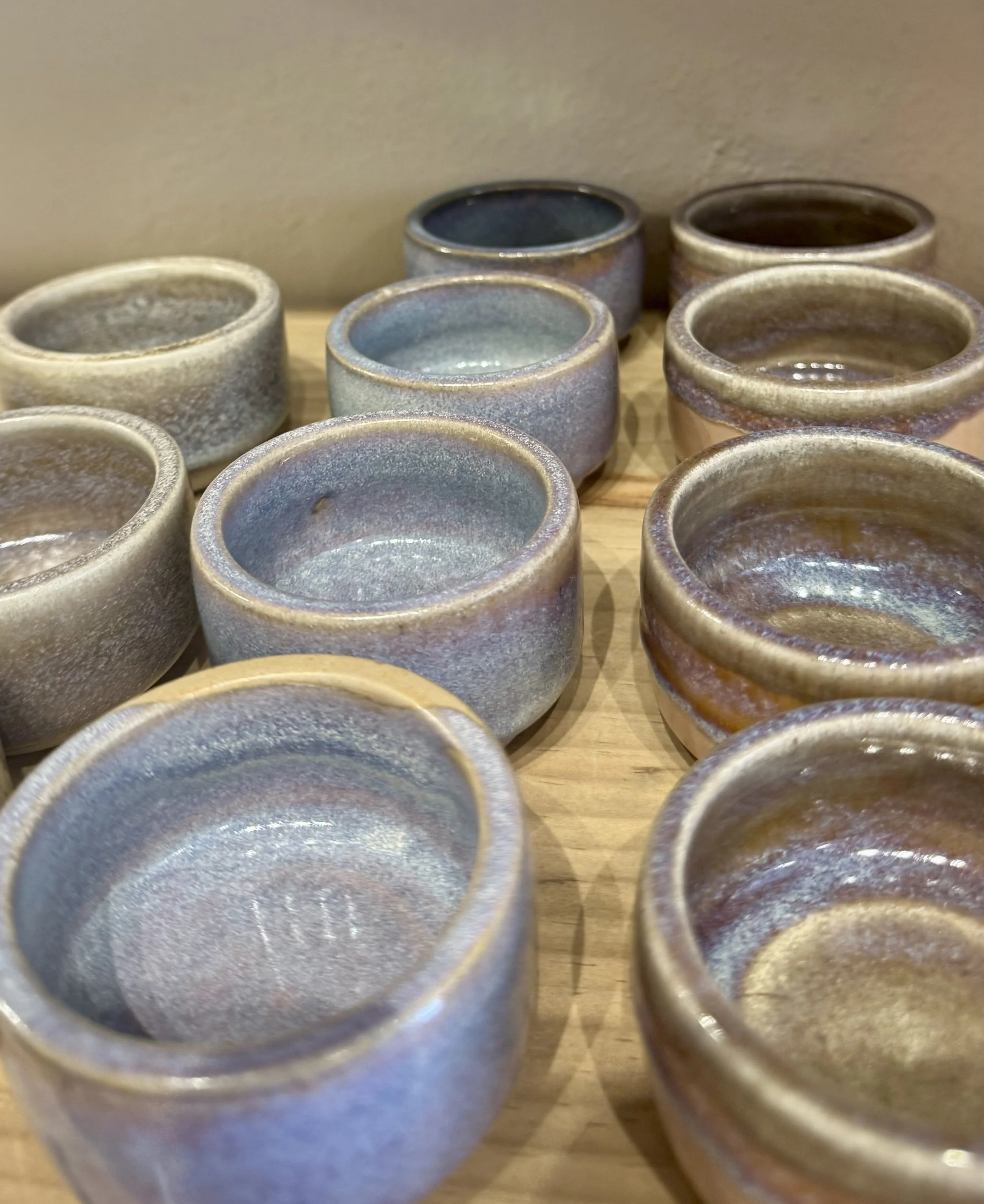 Mexican clay pottery bowls by local artisan in Sayulita, Mexico