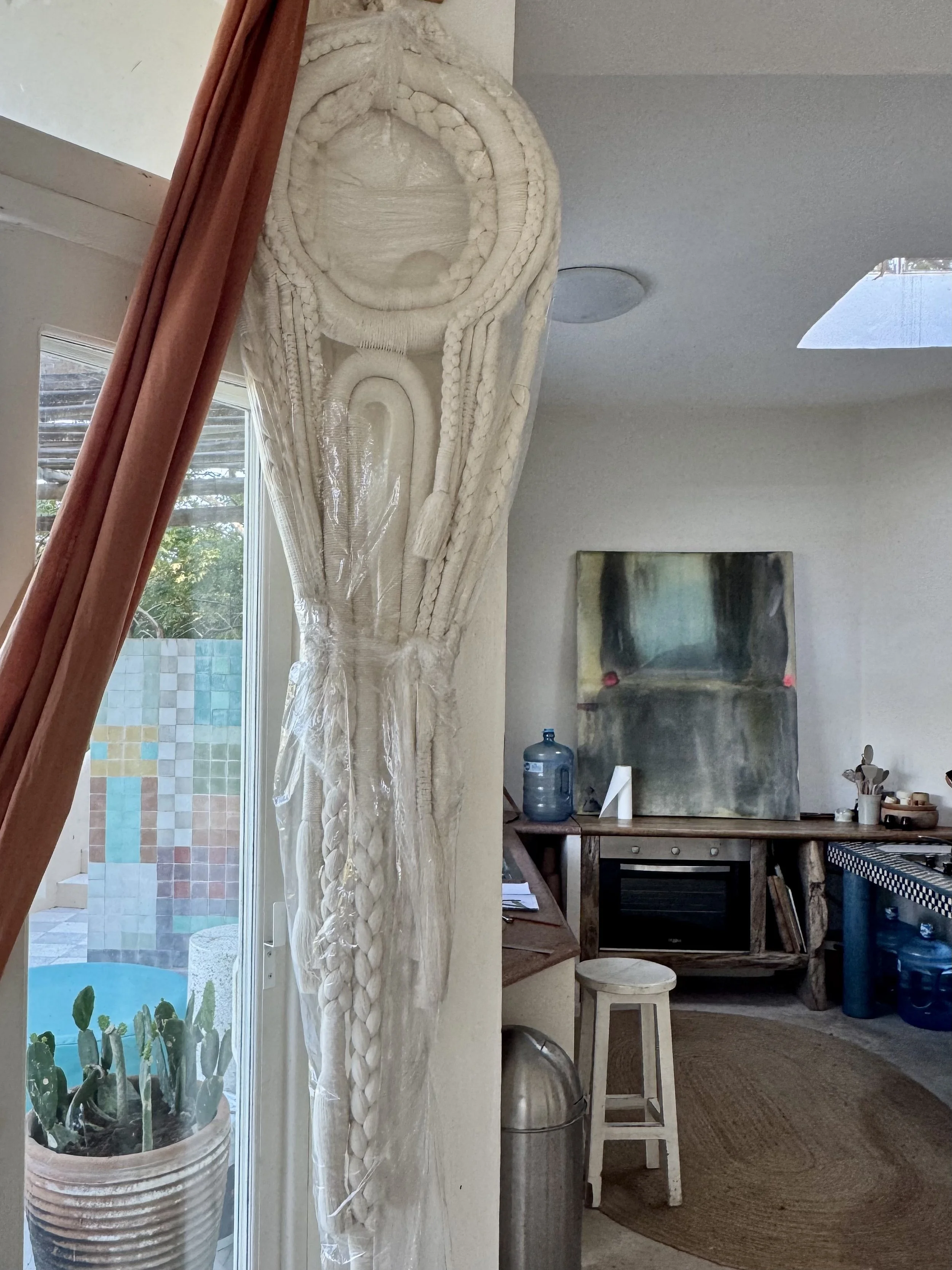 Detailed Macrame Textile Design in Sayulita Mexico