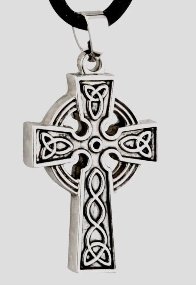 Cross jewelry pendant in Belfast, Ireland market.