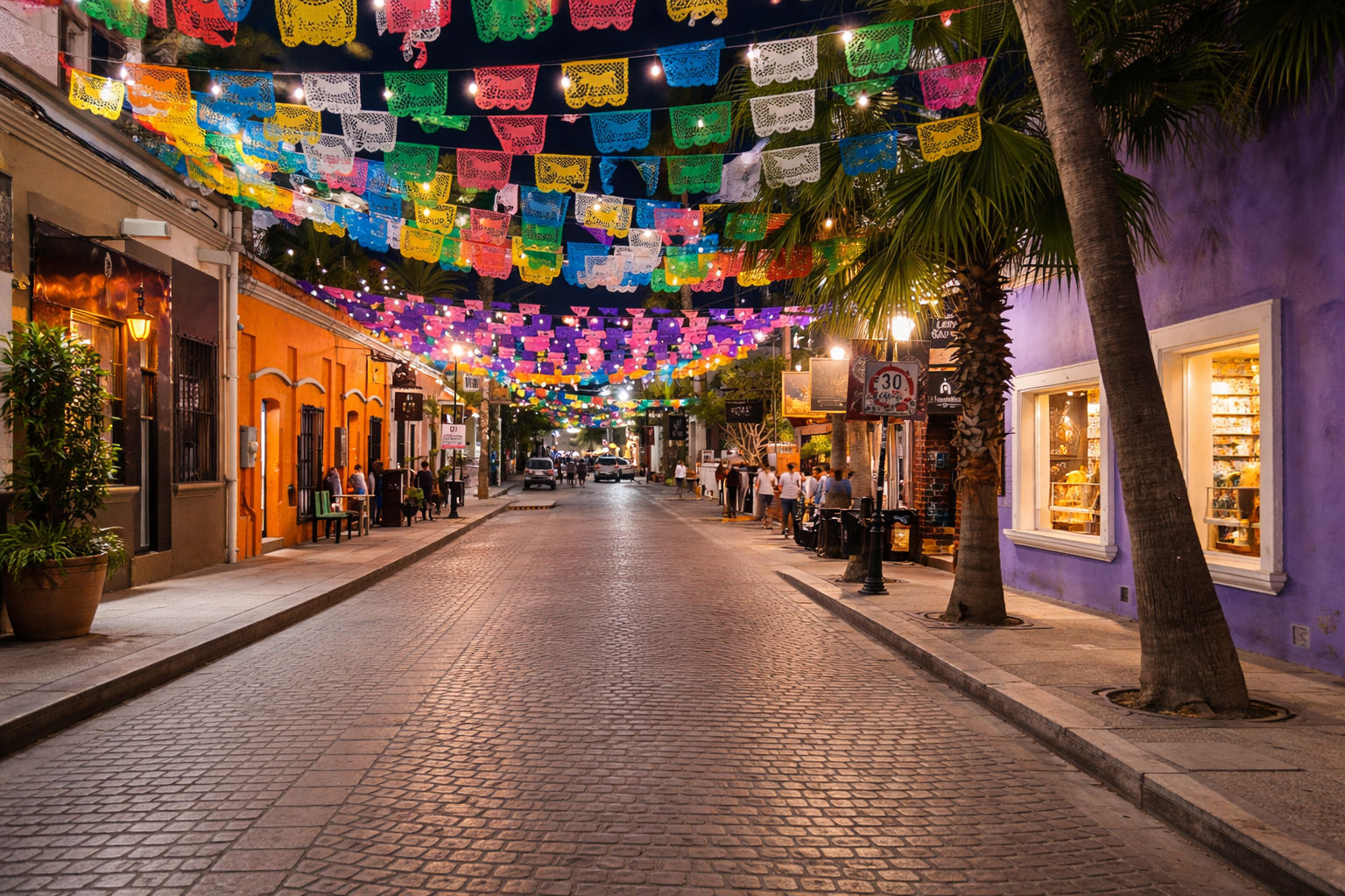 Downtown street in San Jose del Cabo, Mexico.png