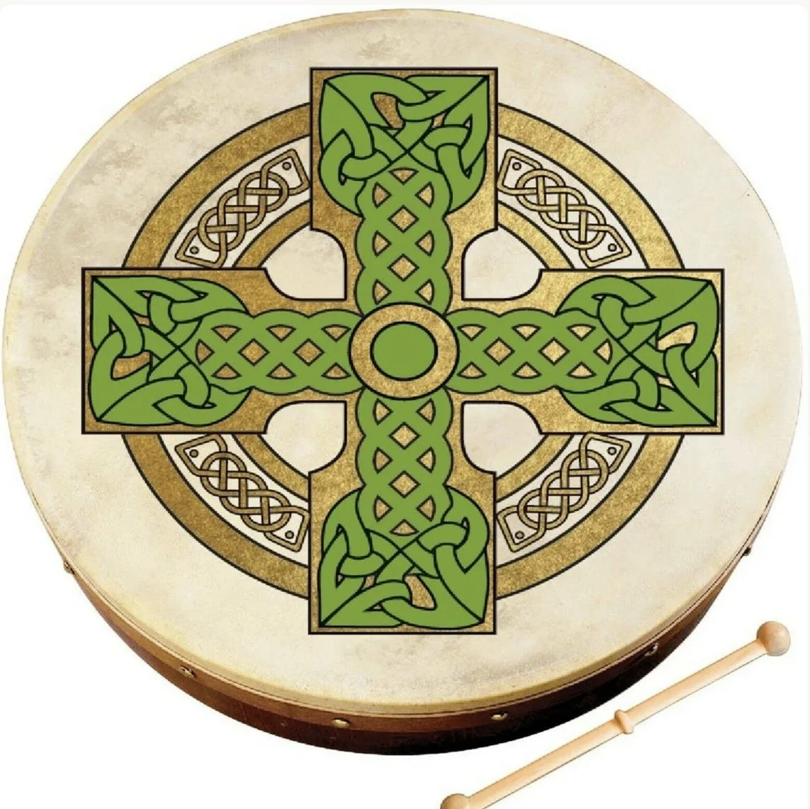 Irish traditional music drums in Cork market.