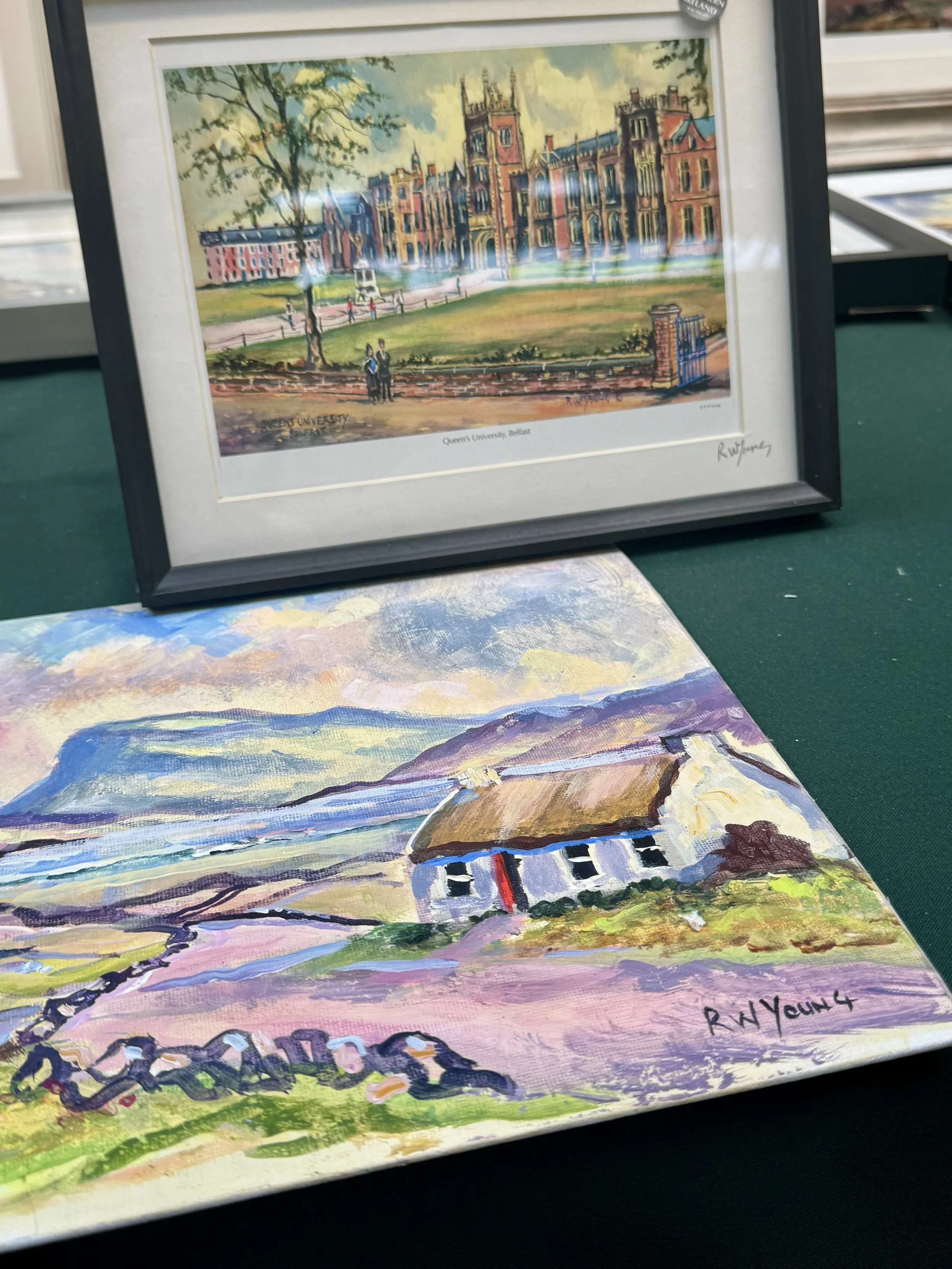 Local Irish artist's artwork that's folk-inspired.