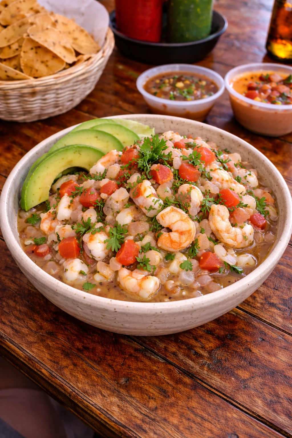 El Toro Guero's Fresh Ceviche in San José del Cabo, Mexico.