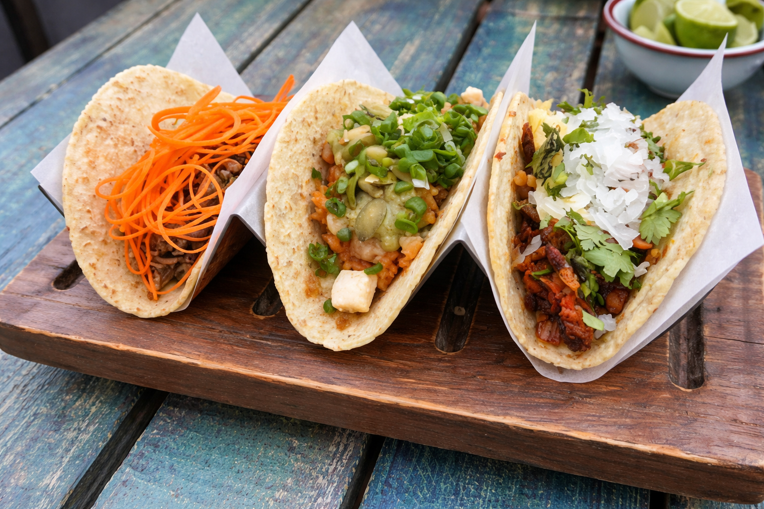 Tacos in La Lupita restaurant in San José del Cabo, Mexico.
