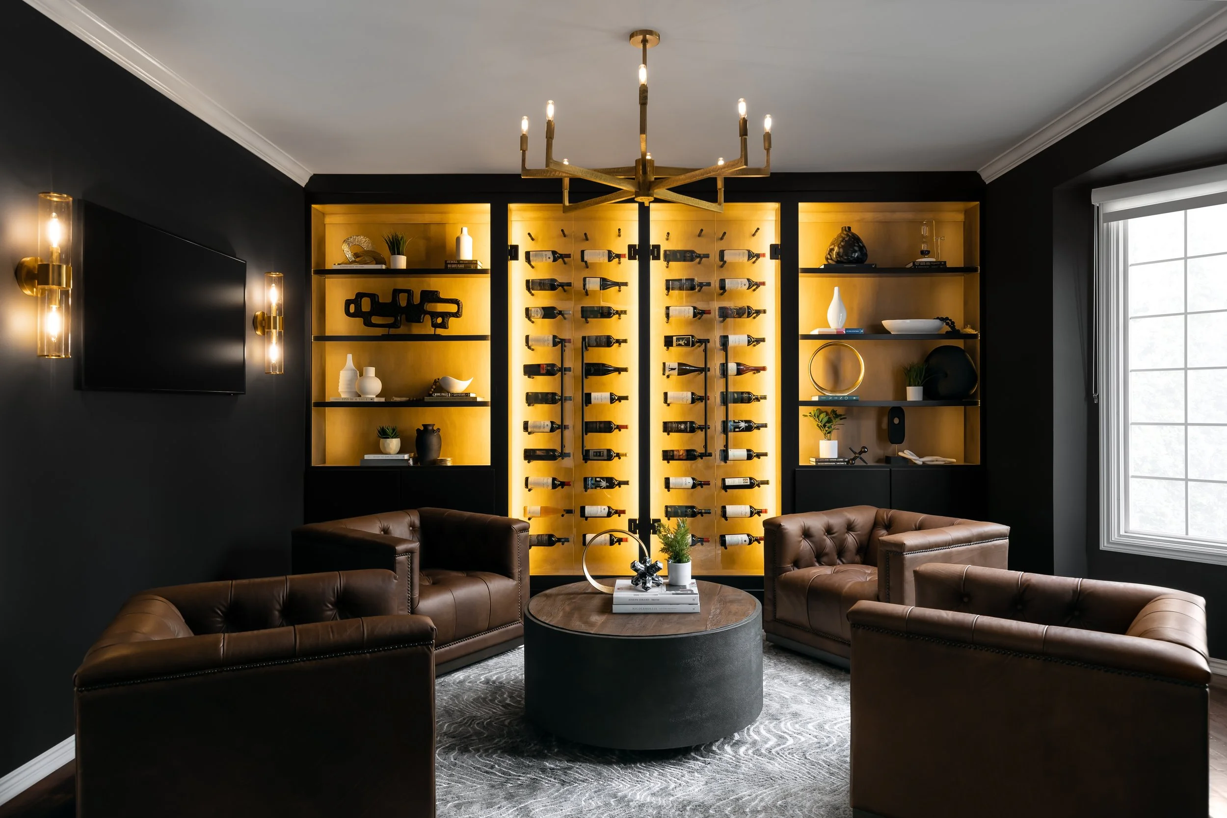 Rochester Hills Wine Room — Amy Elizabeth Designs