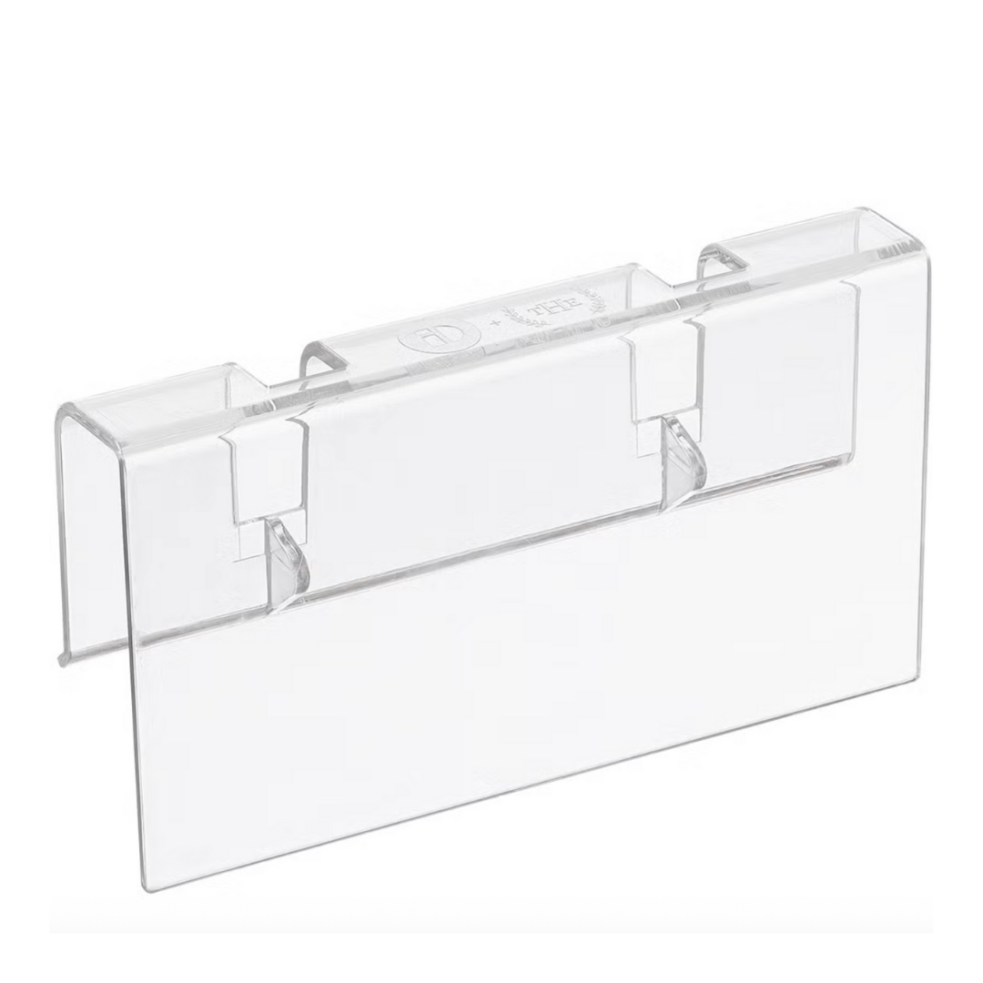 Clear  Bin Clip for a basket or bin