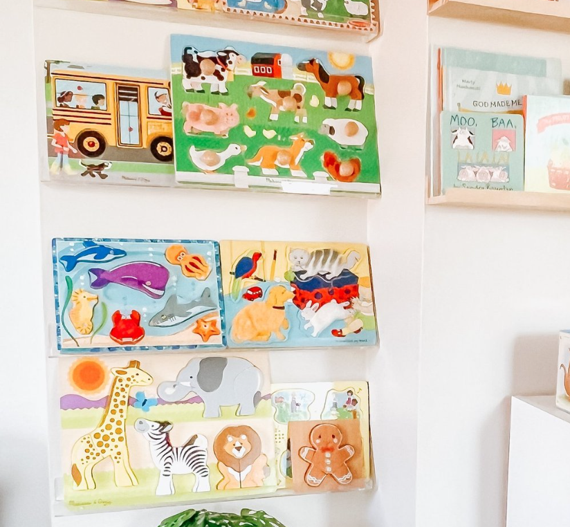 Need to Save Space in your Playroom? Try These Wall Shelves! 