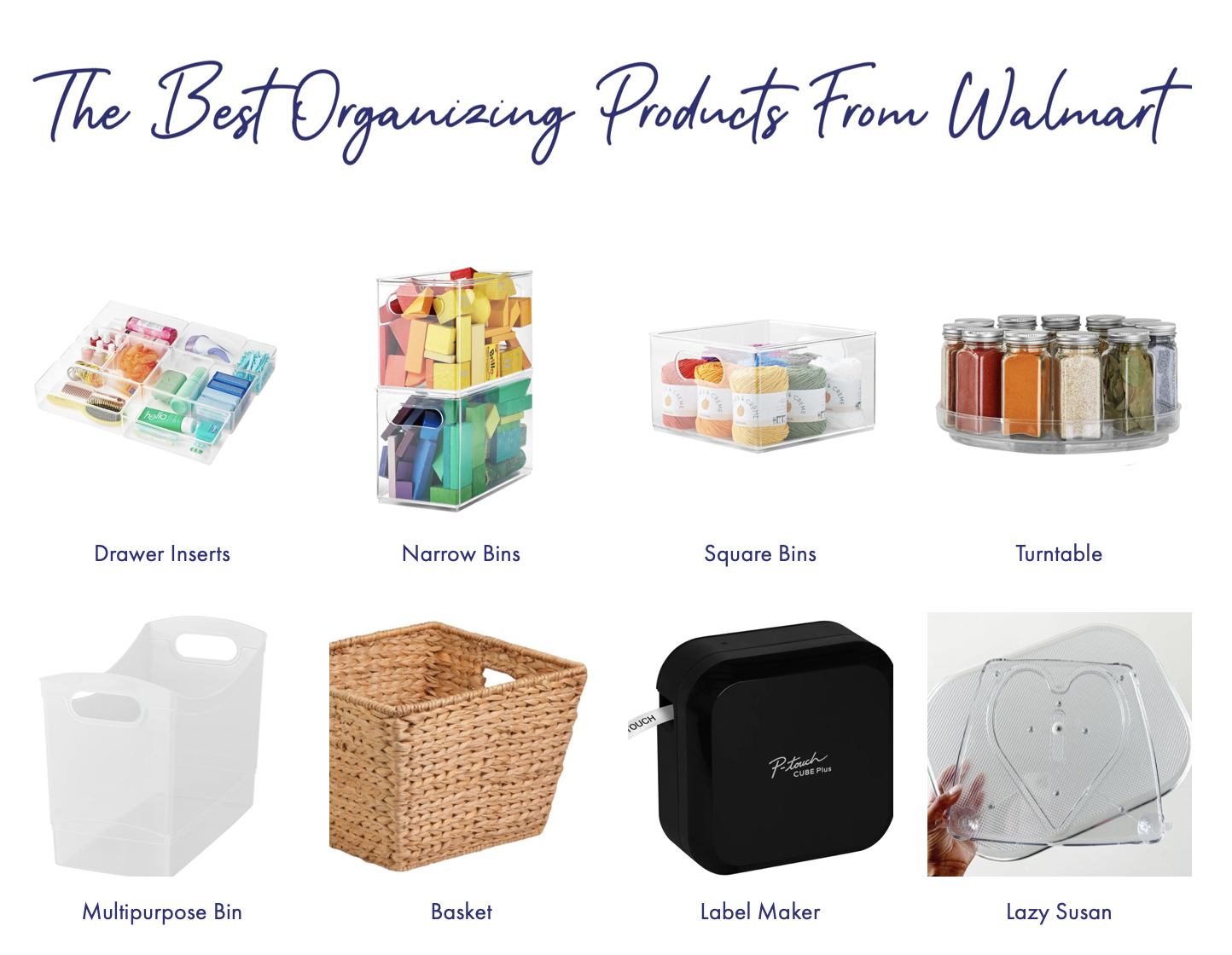 The Best Walmart Products for Organizing your Home