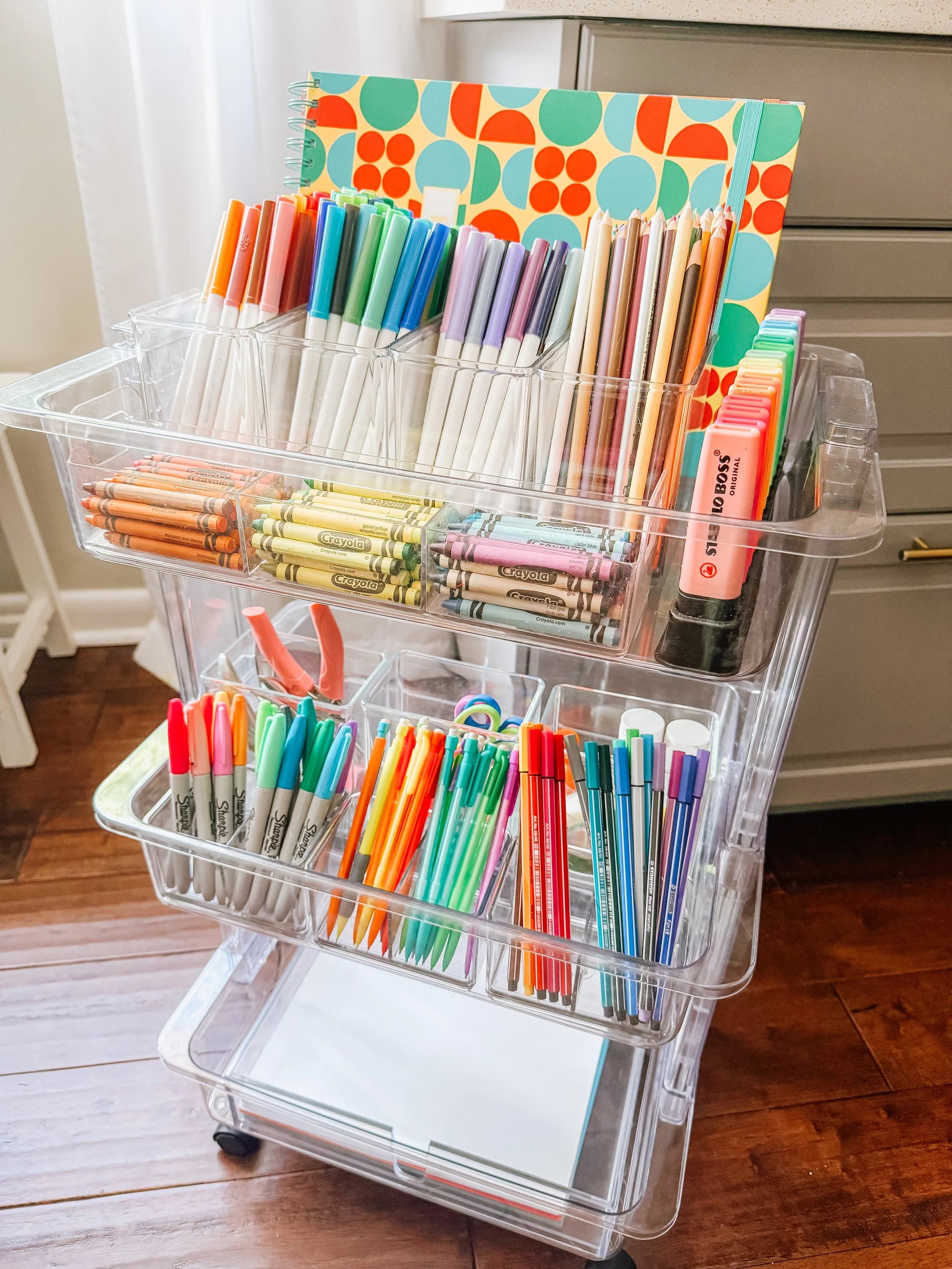 Organizing Kids' School and Art Supplies 