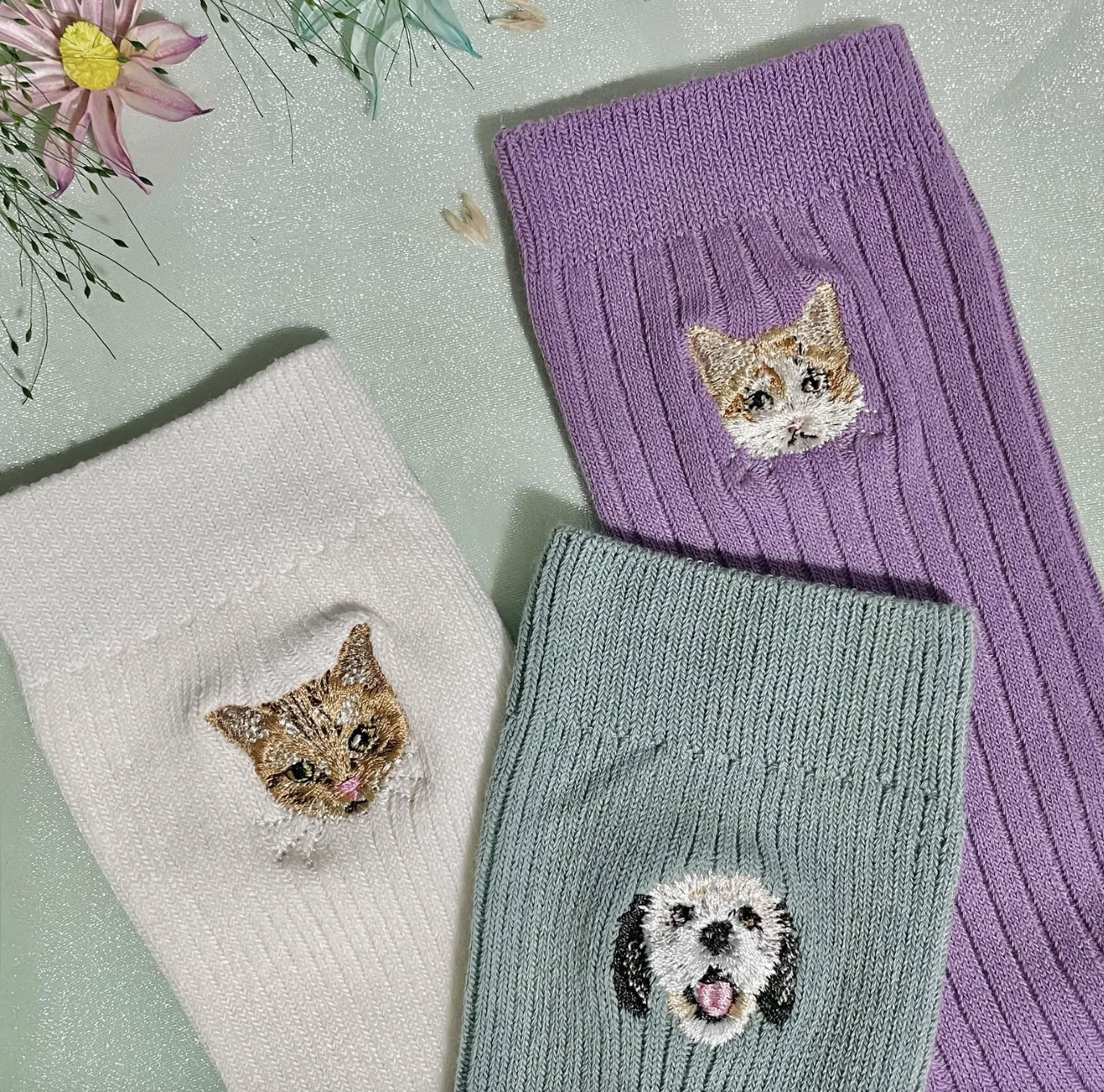 Embroidered Socks