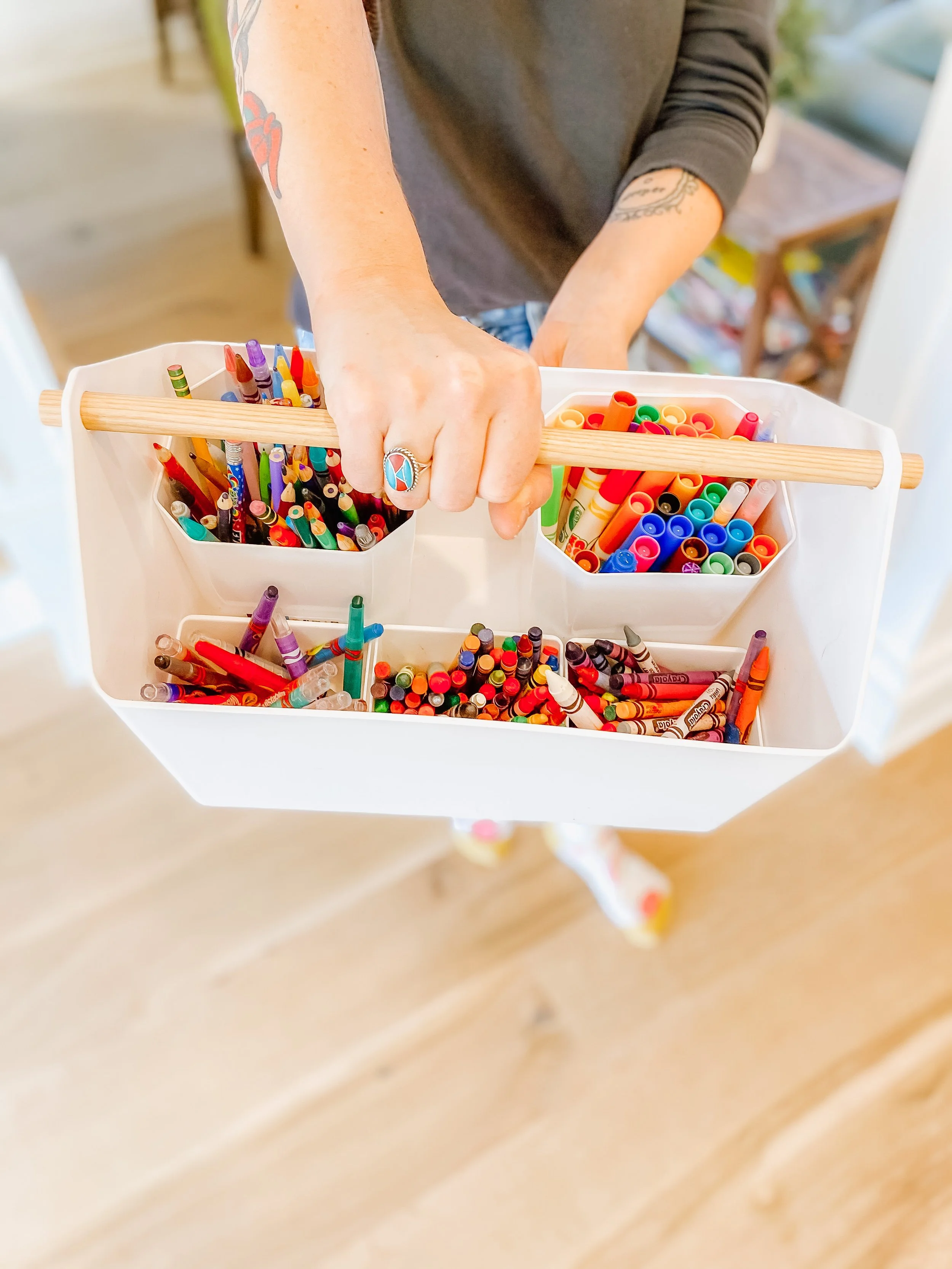 How to Set Up an Activity + Craft Zone That Actually Gets Used