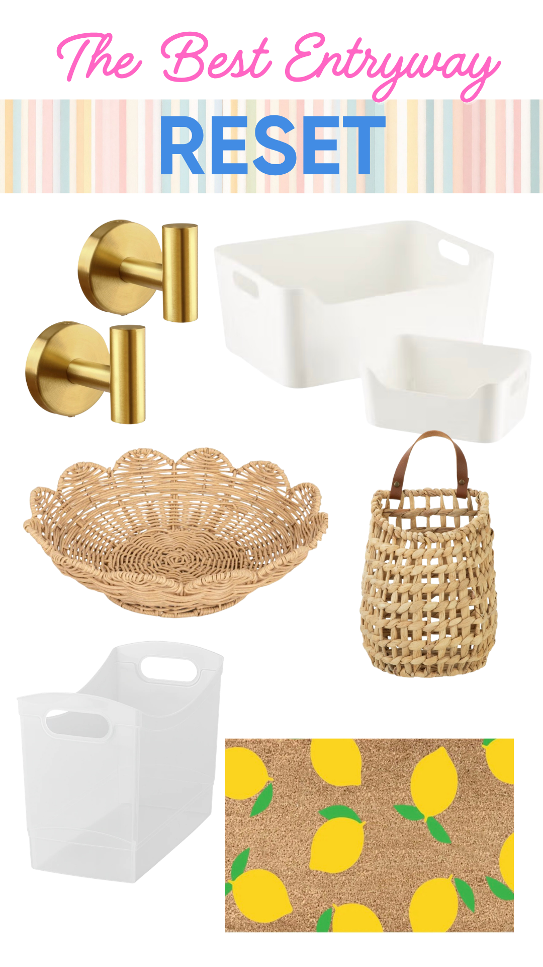 The Best Summer Reset for Entryways and Mudrooms