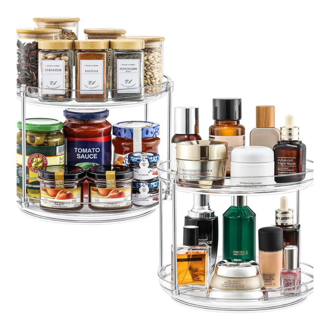 set of 2 two tier organizers