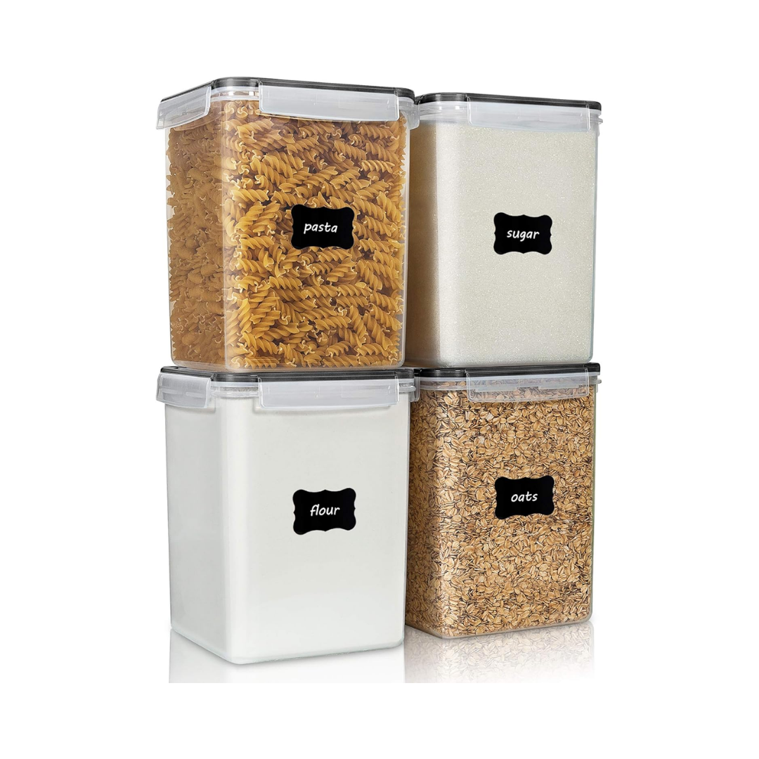 large food canisters for baking ingredients