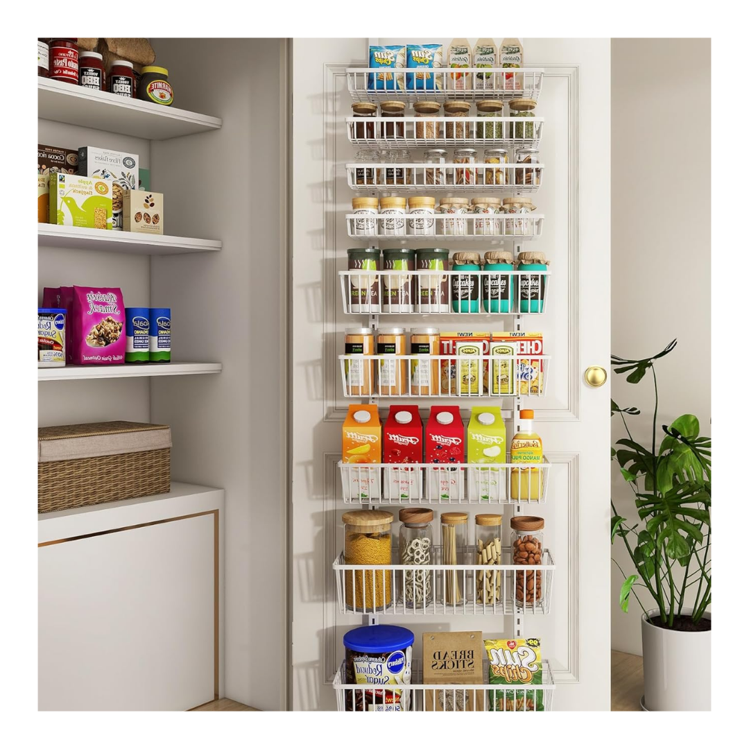 over the door organizer for a pantry