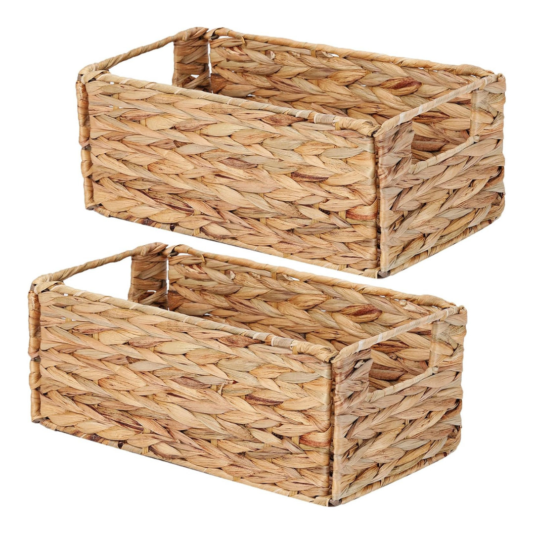 set of 2 hyacinth baskets