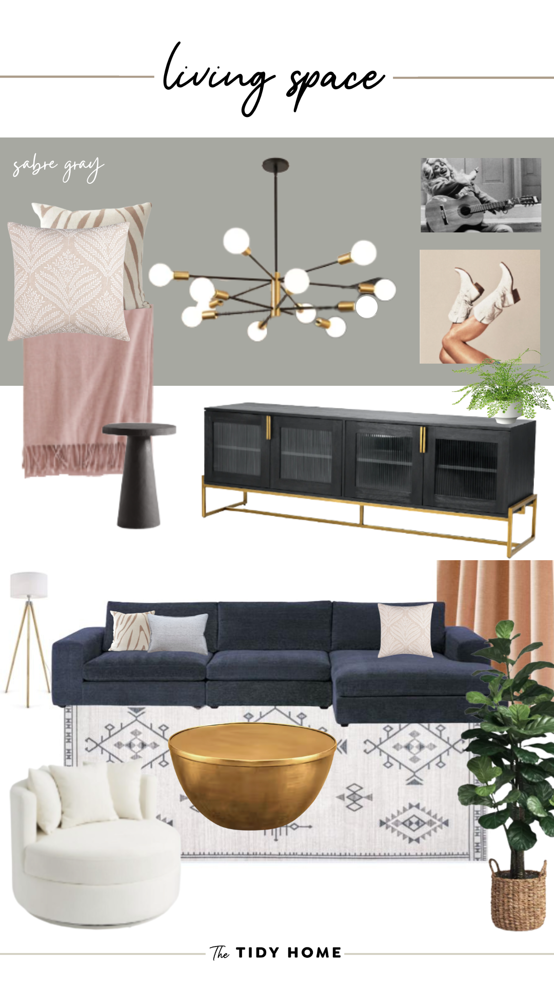 Living Space - Sabre Gray Board + Links