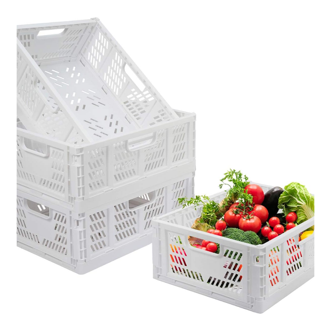 white stacking crate set of 4