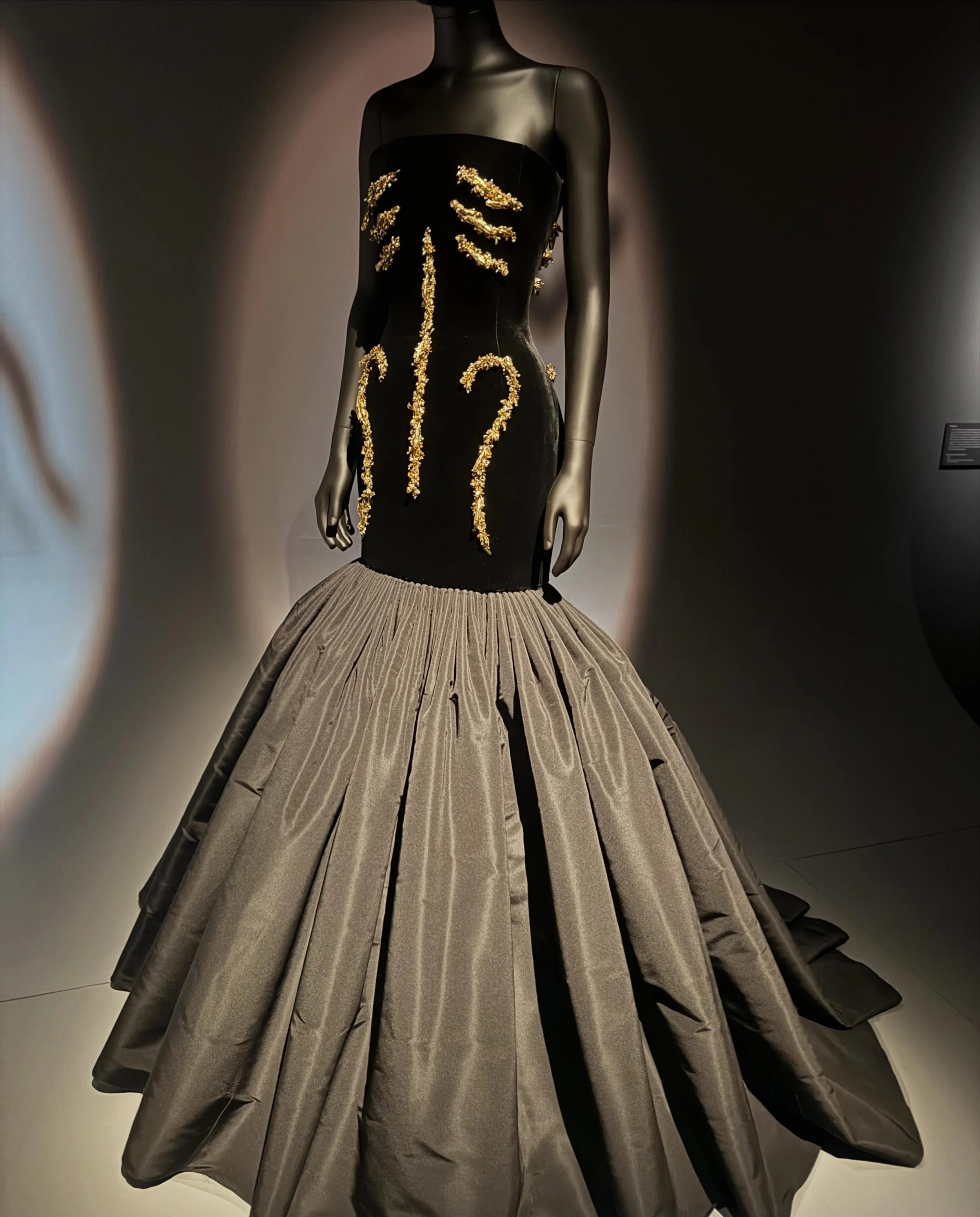 Highlights from the Schiaparelli: Fashion Becomes Art exhibition at the V&amp;A.

I visited a couple of weeks ago and loved all the beautiful Surrealist pieces, created in silver and gold thread. Plus some gorgeous vintage jewels.

I&rsquo;ve written