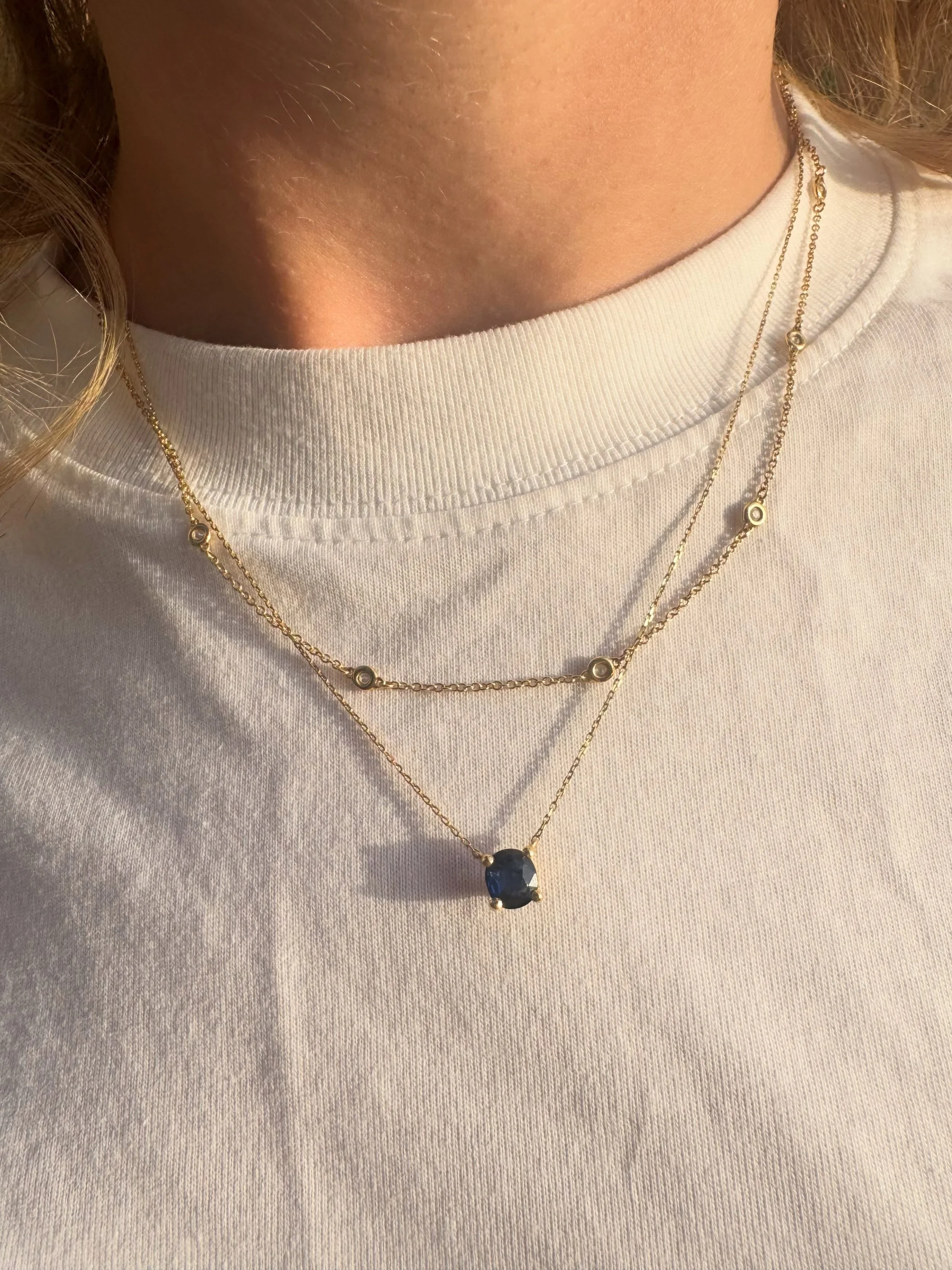 One of my favourite parts of my job is redesigning jewellery.

This sapphire originally belonged in an engagement ring that we redesigned, replacing it with a beautiful lighter Ceylon sapphire. Rather than leaving it tucked away in a jewellery box, w