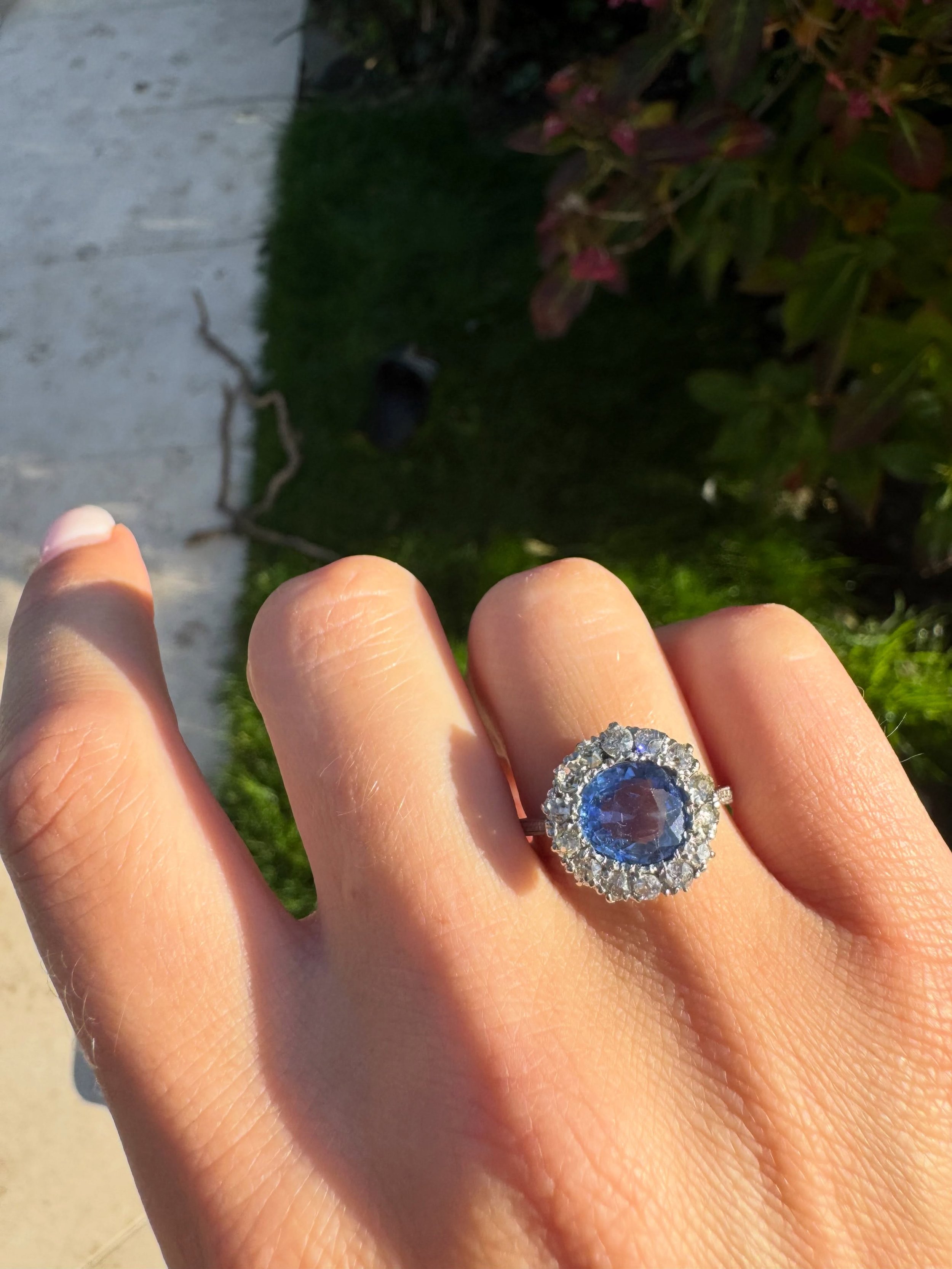 Another aspect of my work is sourcing antique and vintage jewellery.

This piece was purchased on behalf of a client from auction, as her &lsquo;something blue&rsquo; to wear on her wedding day.

Finding the perfect piece is one of my favourite parts