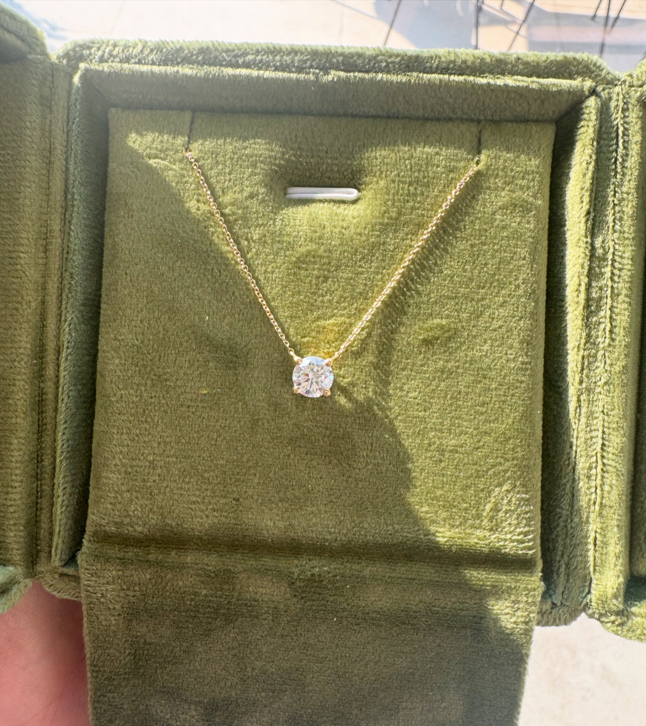 I think every jewellery collection needs a classic diamond pendant.

Like our diamond studs, these can be made entirely to your specification. We can source a diamond according to the size, quality and budget you&rsquo;re looking for, then create the