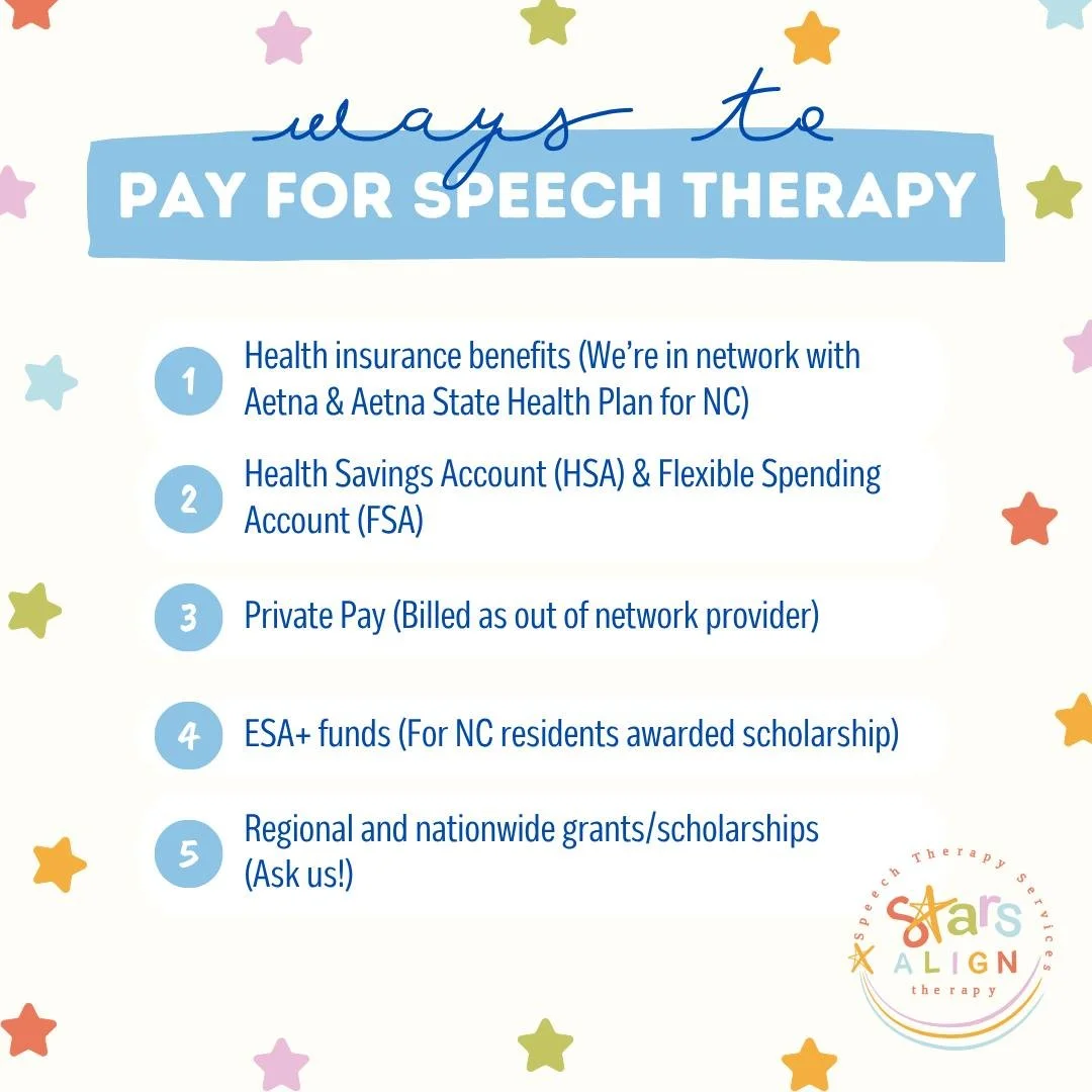 ✨There's more than one way to pay for speech therapy ✨