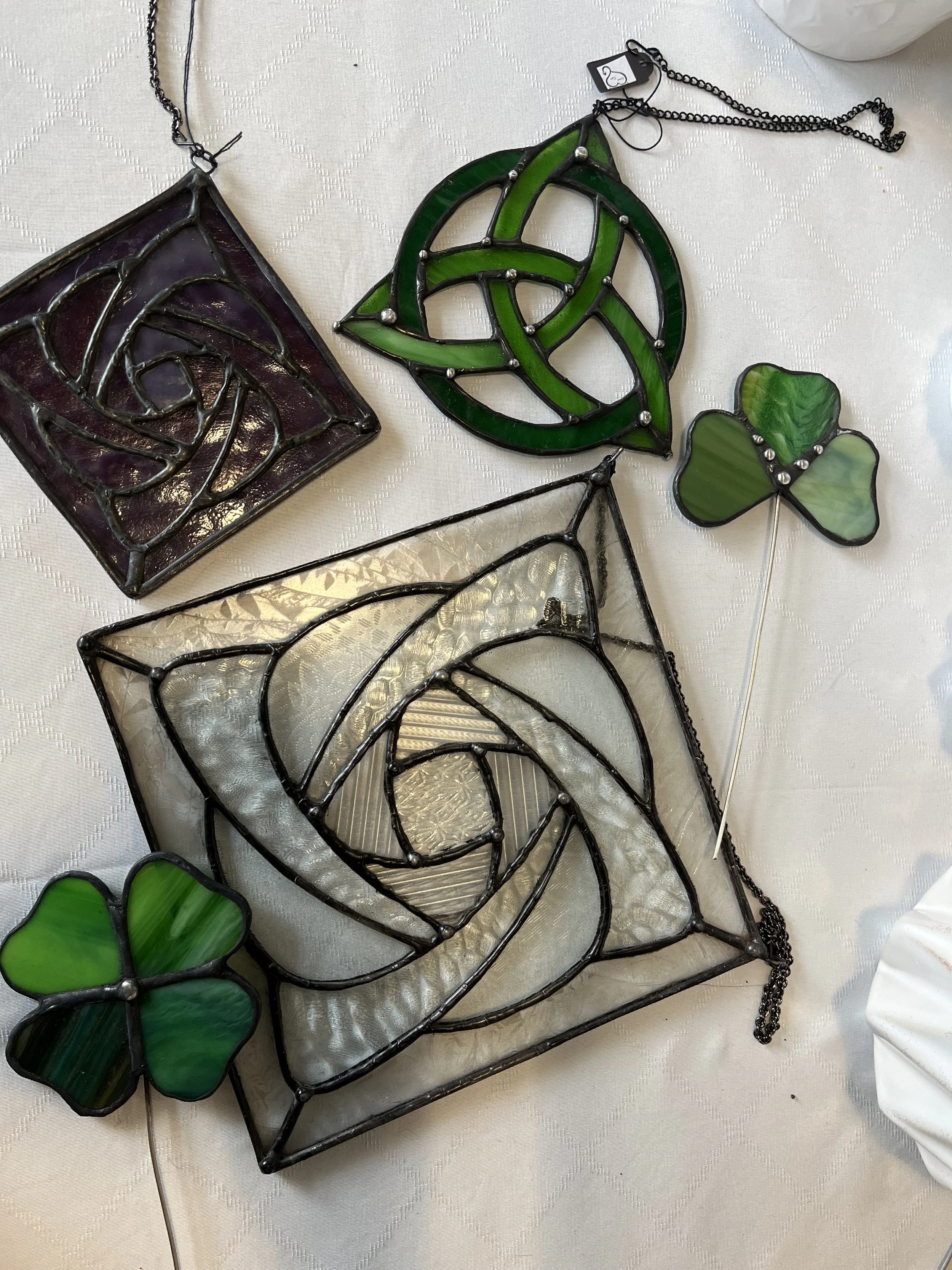 Celtic Knot Stained Glass Suncatcher